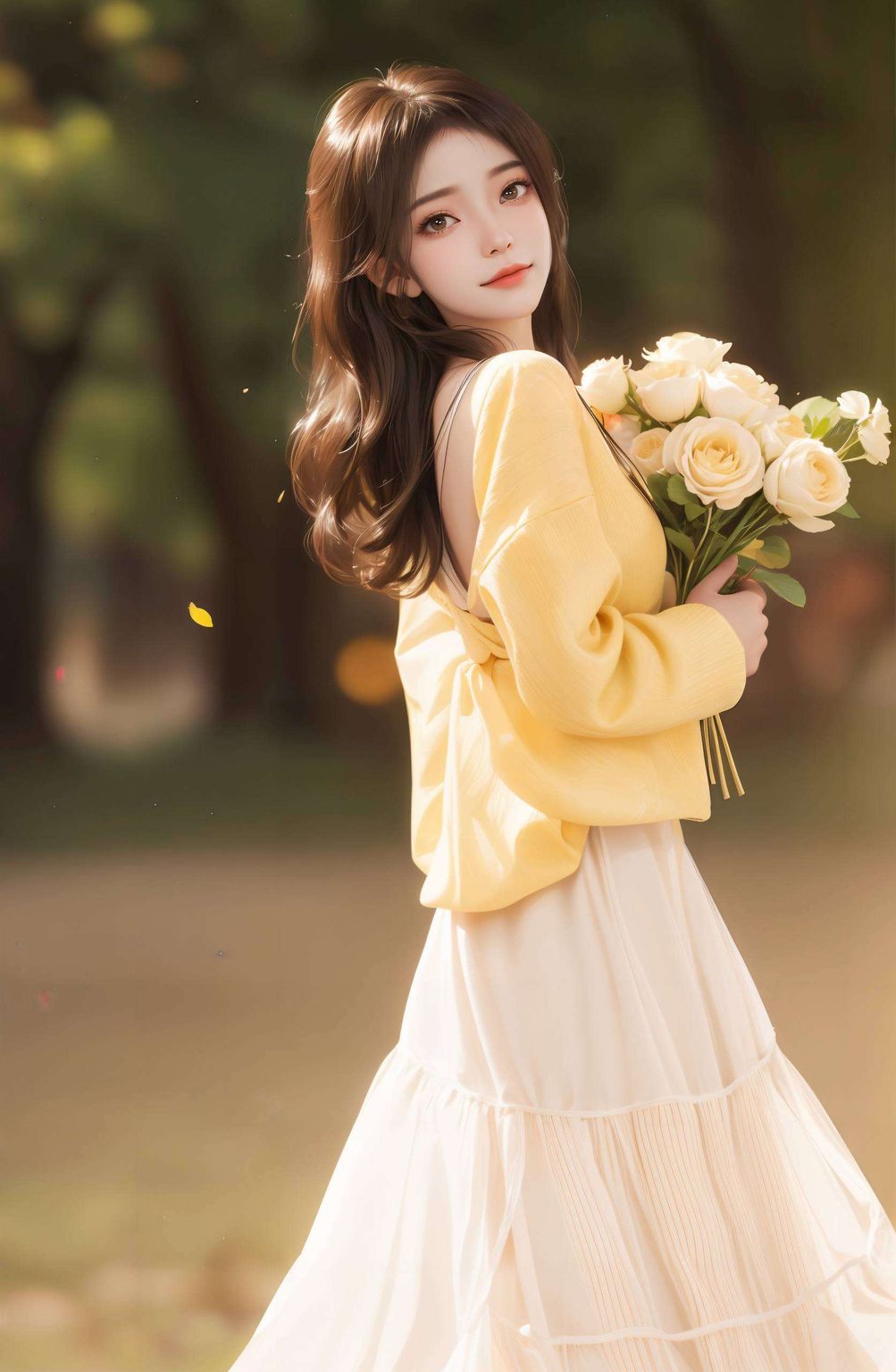 姚曦全身壁纸图片以其可爱的形象穿梭在国漫的斑斓世界