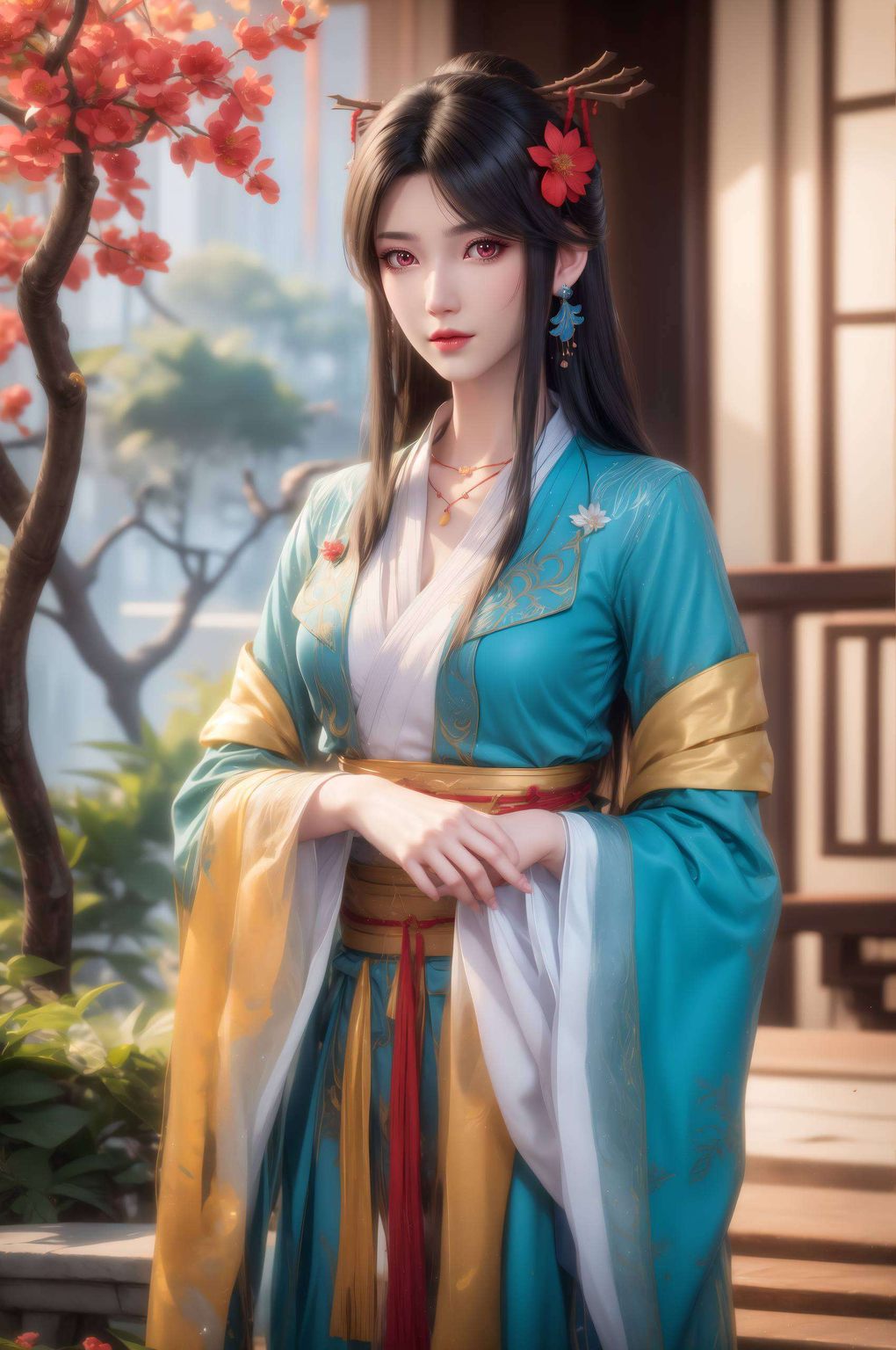 以元尊主题的夭夭角色为核心为你的电脑桌面带来一场视觉盛宴