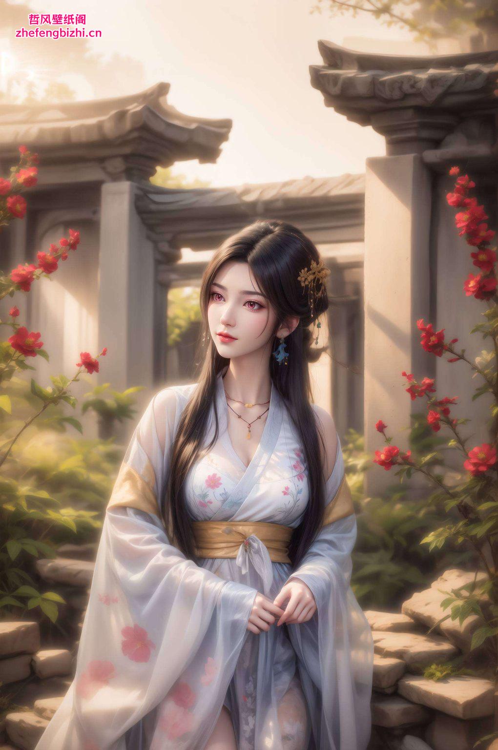 用AI素材打造你的专属视觉盛宴吧！简直让人眼前一亮！这款国漫女神可爱壁纸