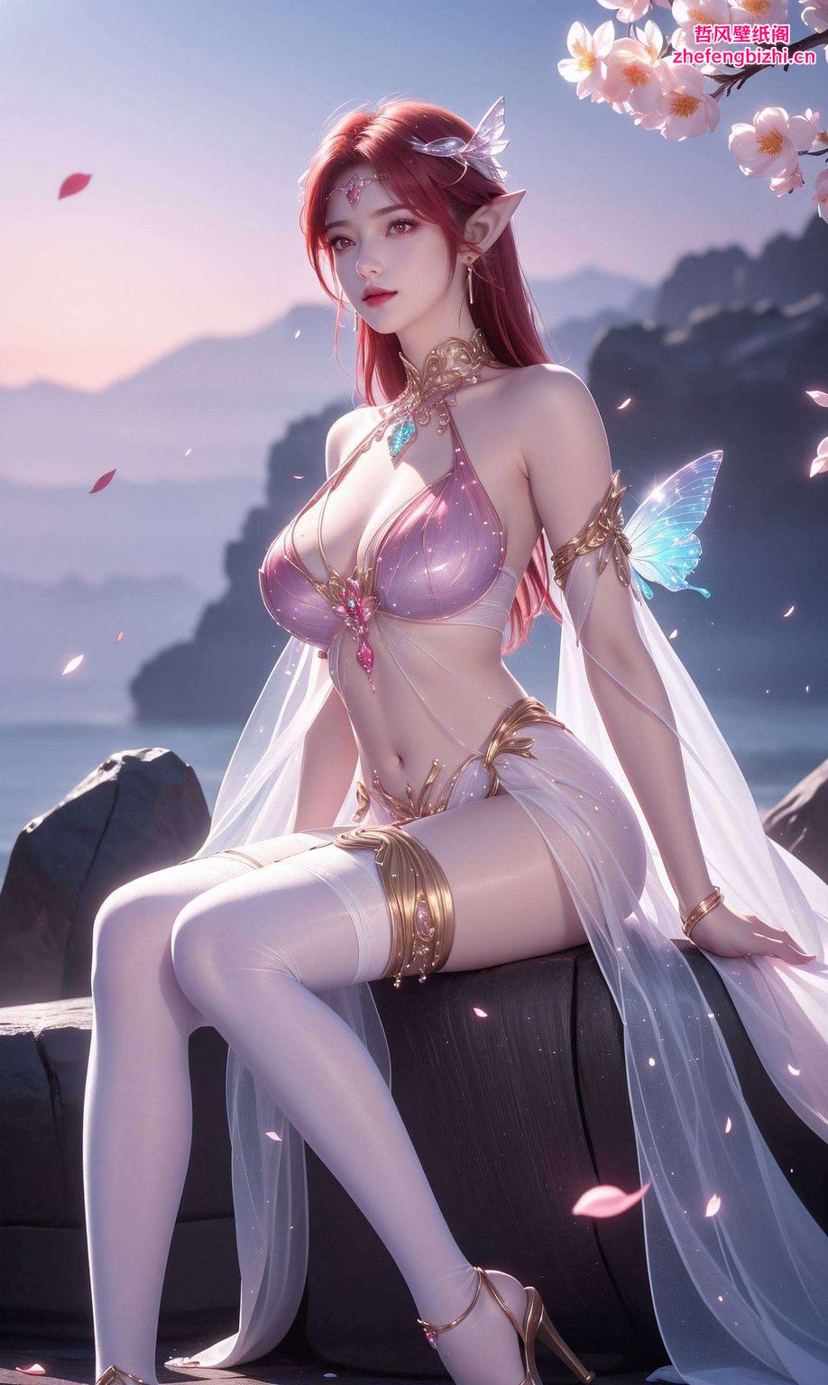 融合了古典之美与现代科技细腻的笔触描绘出龙族美女的神秘魅力