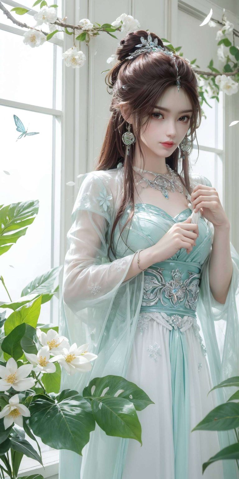 仙裙飘逸感受古风的魅力