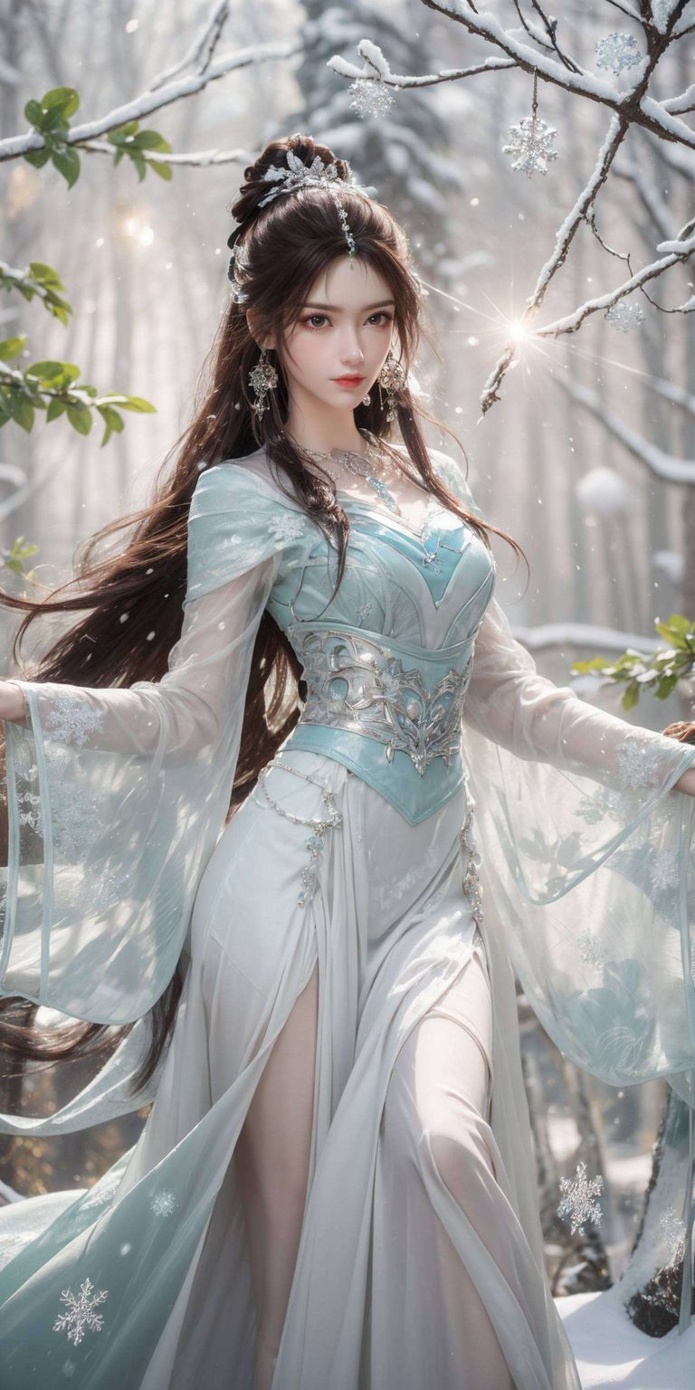 绘制出她那仙气逼人、美艳绝伦的身影以叶倾仙原著形象为灵感