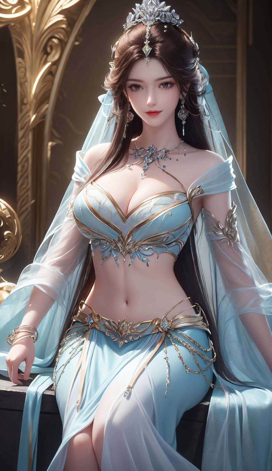 这款静态国漫女主AI壁纸完美捕捉了她的国风韵味与柔美气质