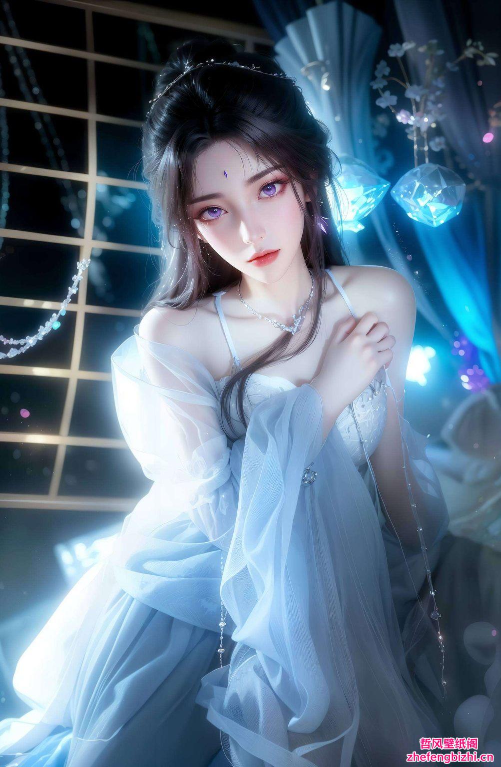 下载这款壁纸仿佛置身于漫画中的绮丽世界