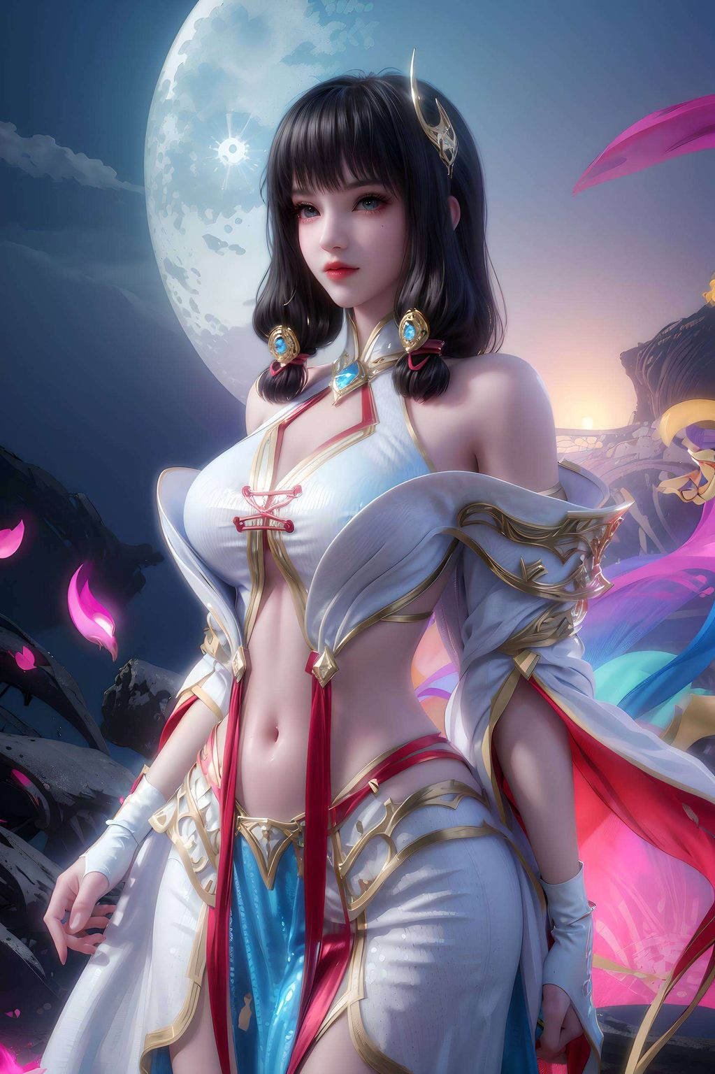 穿梭于古典与现代之间这款AI国漫女生豪华平板古风漫画壁纸以其独特的韵味