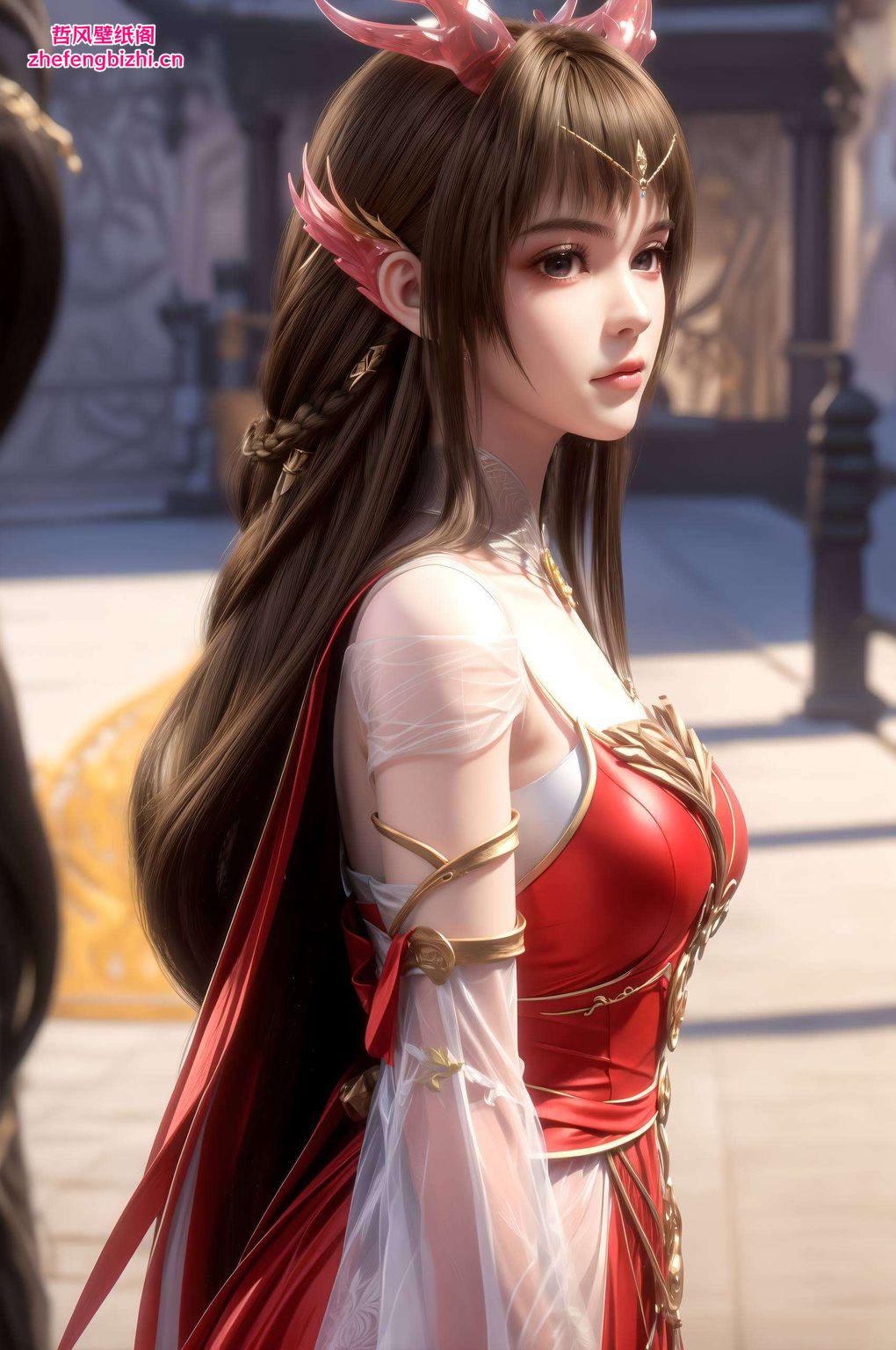 为你的平板增添一抹清新脱俗的韵味这款百练成神的云落女神壁纸