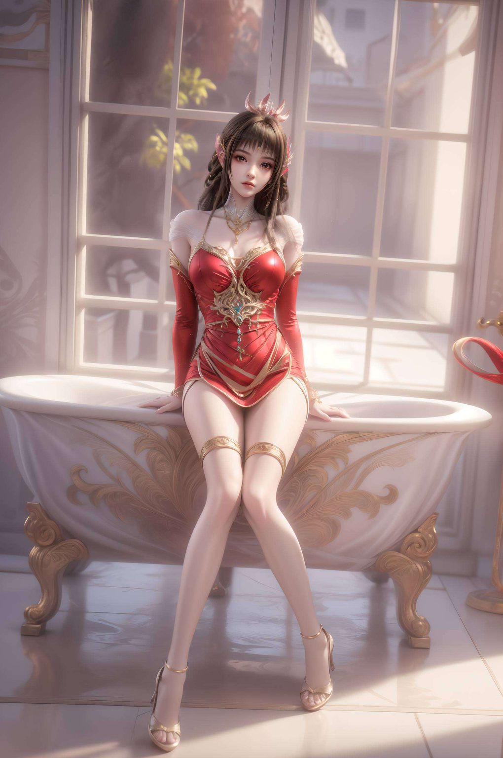 在这绚丽的国漫世界里将国漫美女同人aiwin10壁纸桌面点缀得熠熠生辉