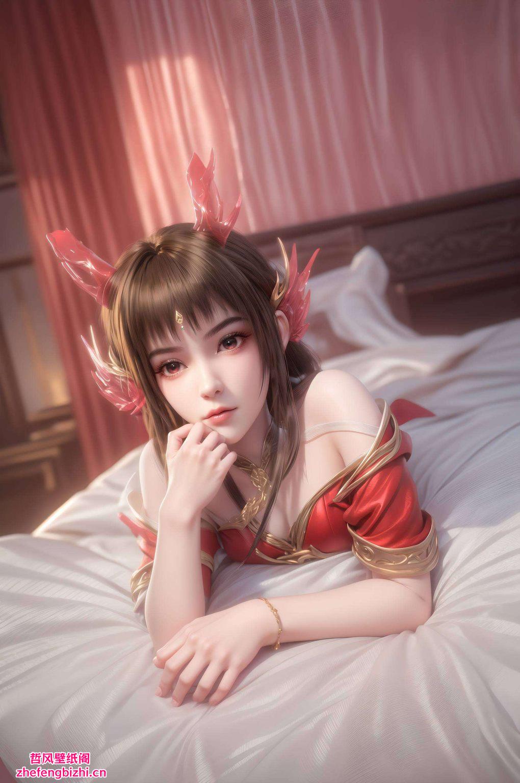 高清黑化风格展现出别样的国漫女神魅力