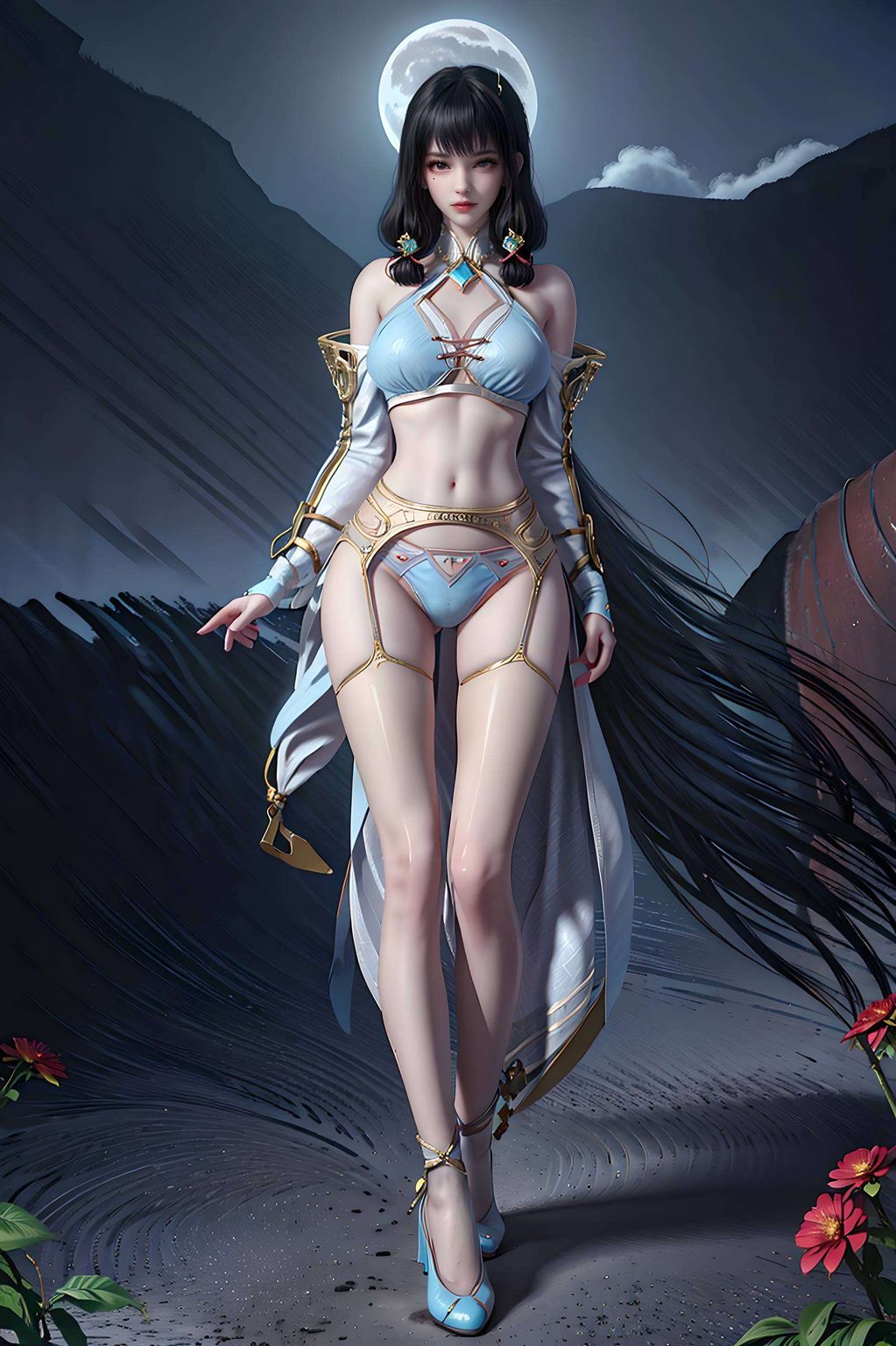 寻觅完美像素的国漫美女宽屏壁纸？来吧轻松将云落设定为你的动态壁纸