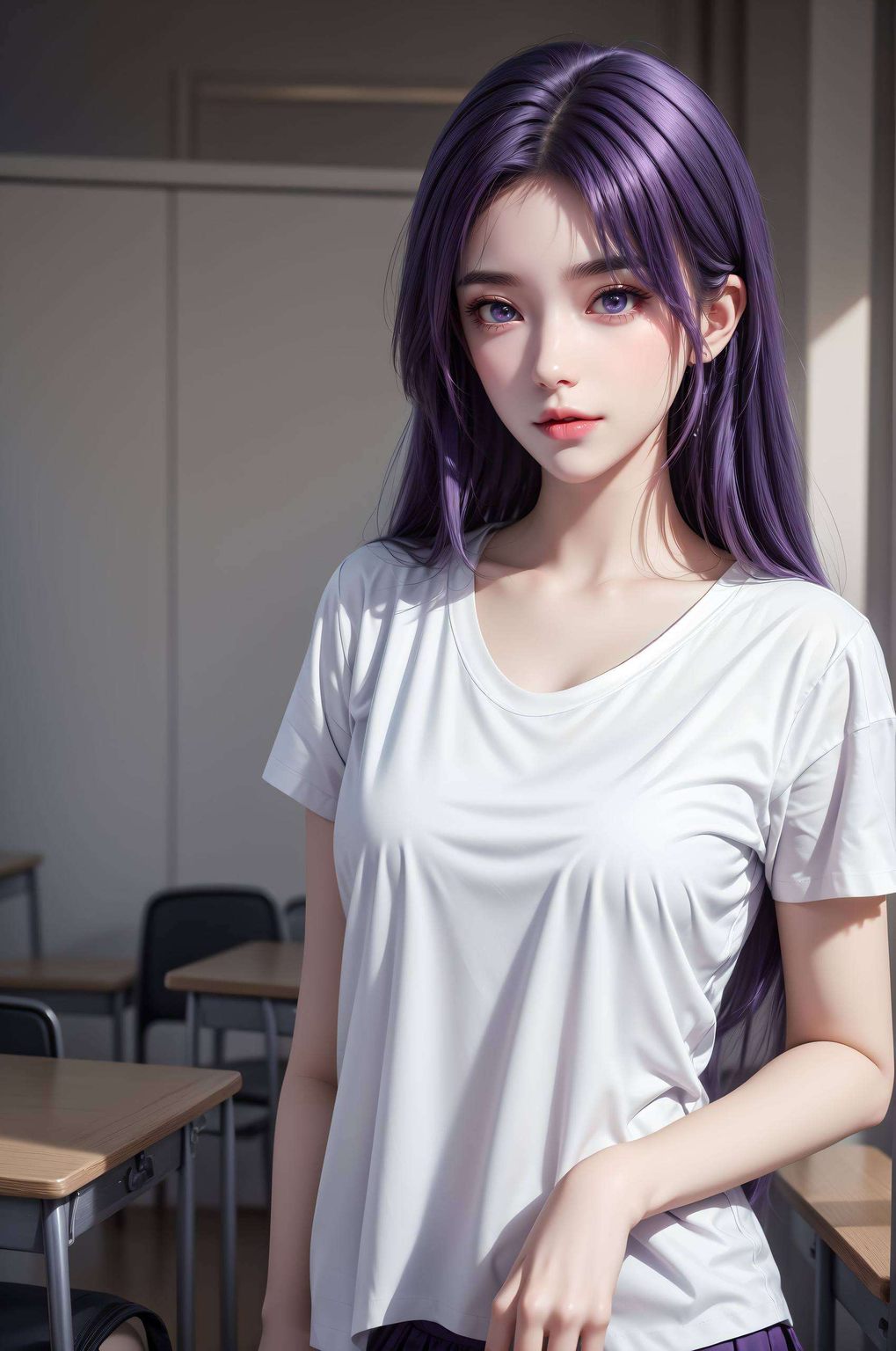 以抽象线条勾勒出独特的魅力云曦祈祷的倩影