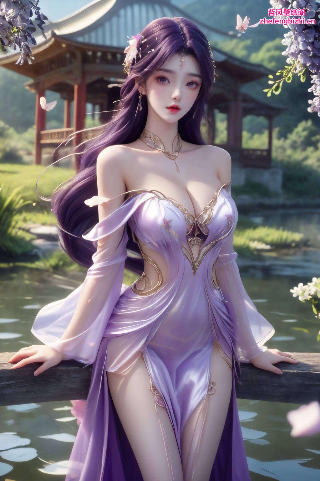 以其独特的条纹设计这款国漫美女云曦的壁纸