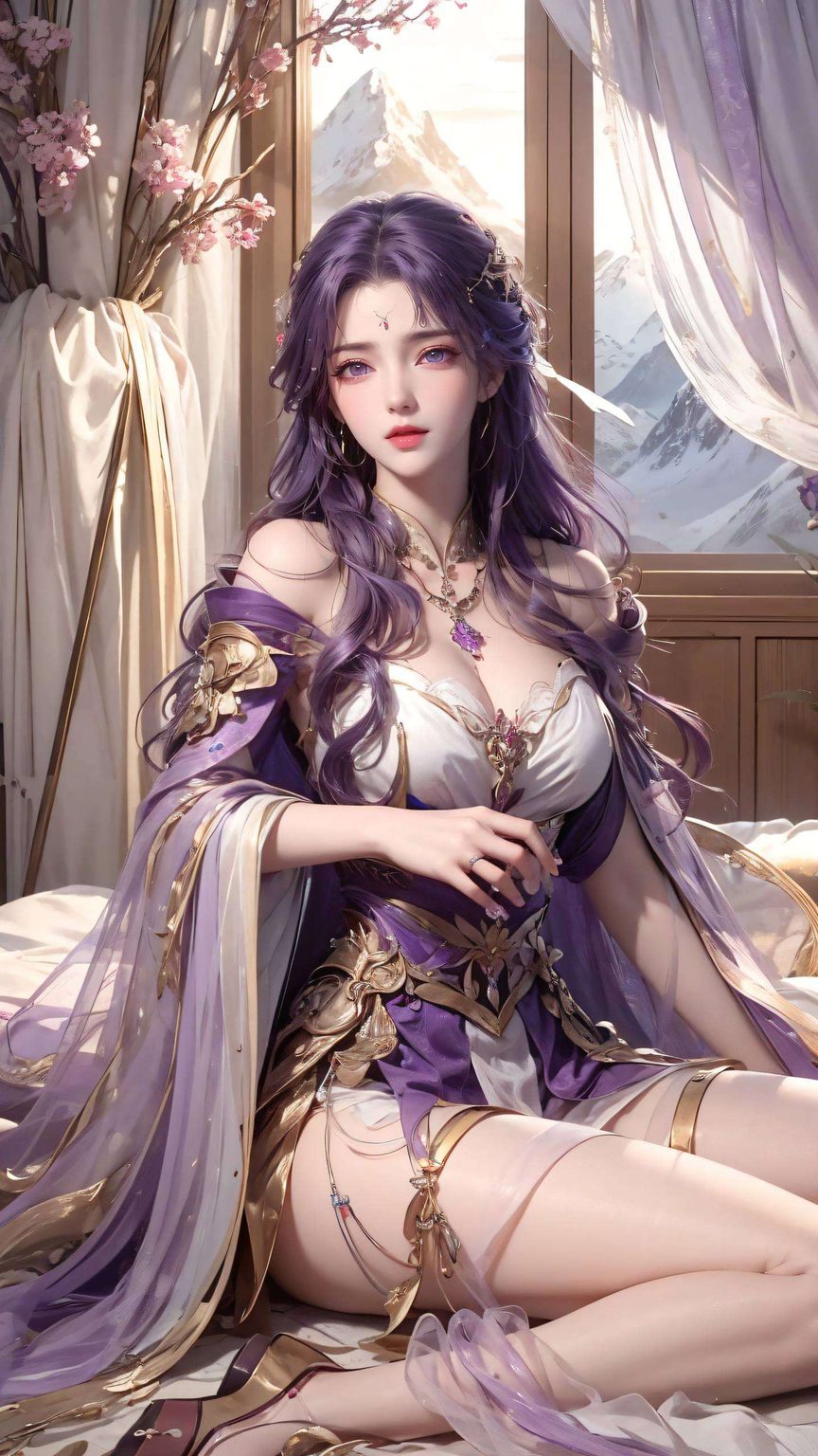 花卉环绕云曦花卉壁纸绽放着国漫的韵味