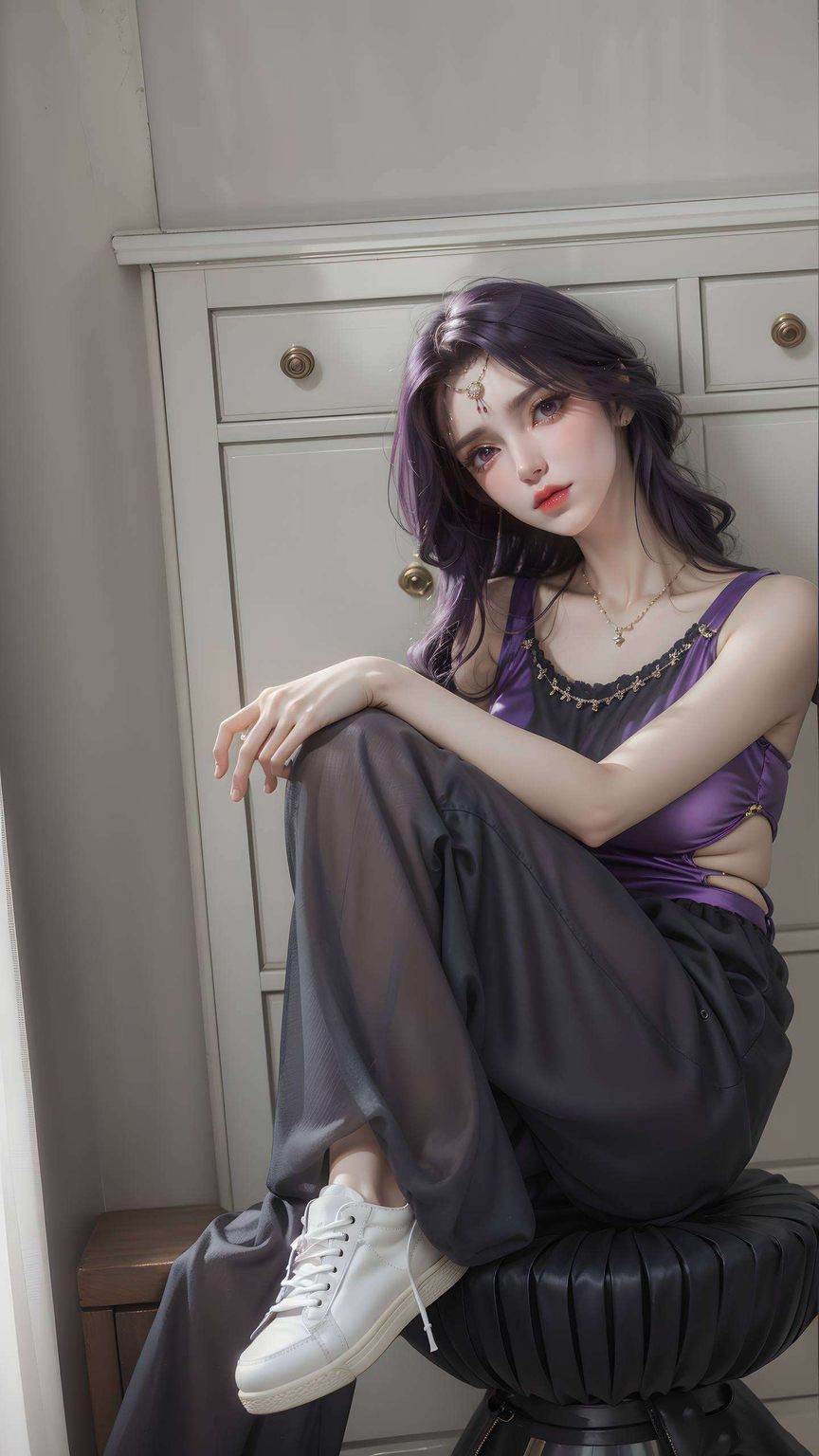 精美绝伦这款AI国漫女主拼贴安卓国漫美女潮图壁纸