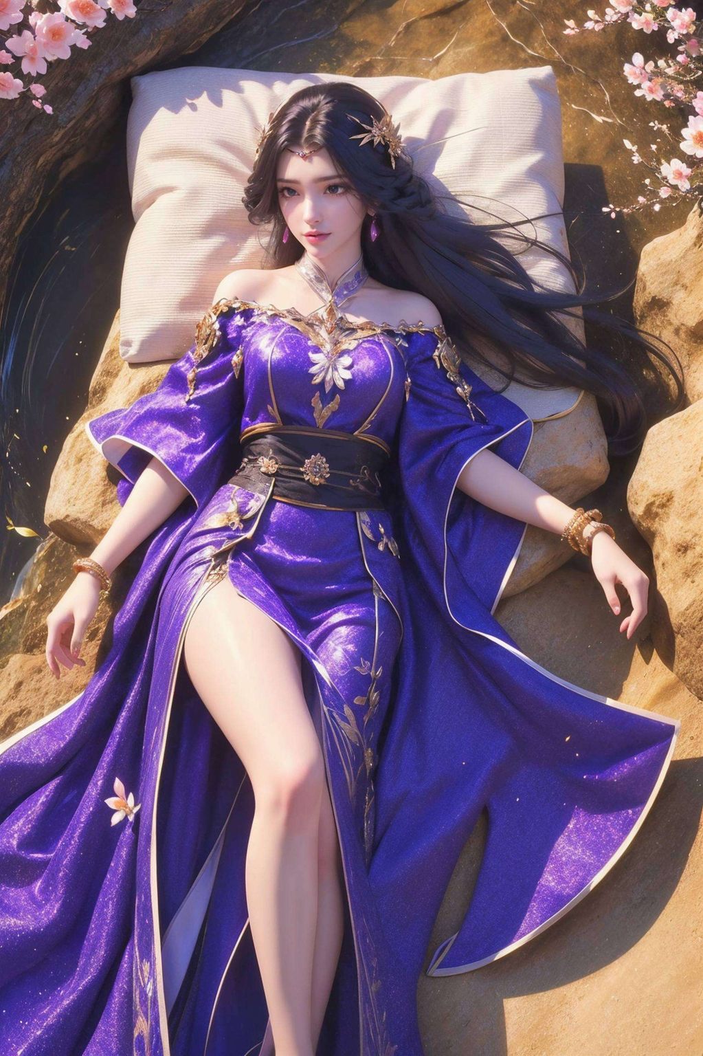 宫廷风华AI绘画打造4K高清国漫女神——天下云曦