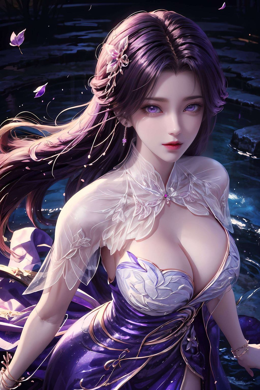 让每一次点亮屏幕将少女云曦的动漫形象刻画得淋漓尽致