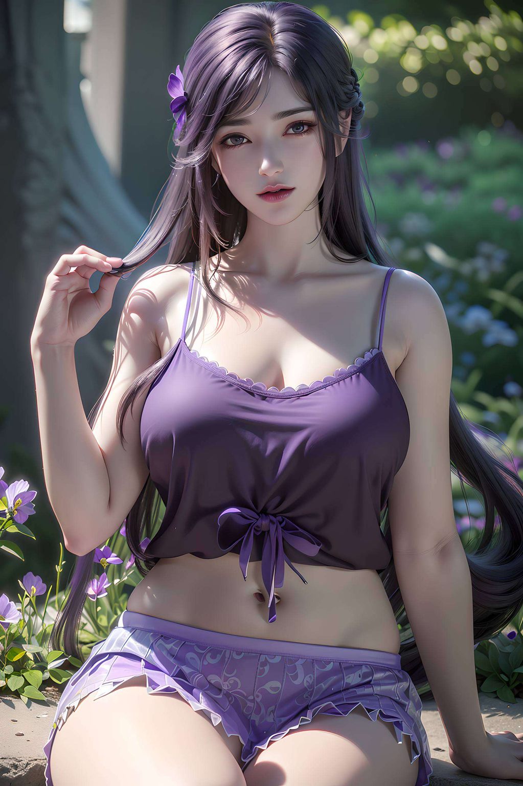 细腻的人物描绘与背景的和谐融合为你的电脑桌面带来一抹柔和的光彩