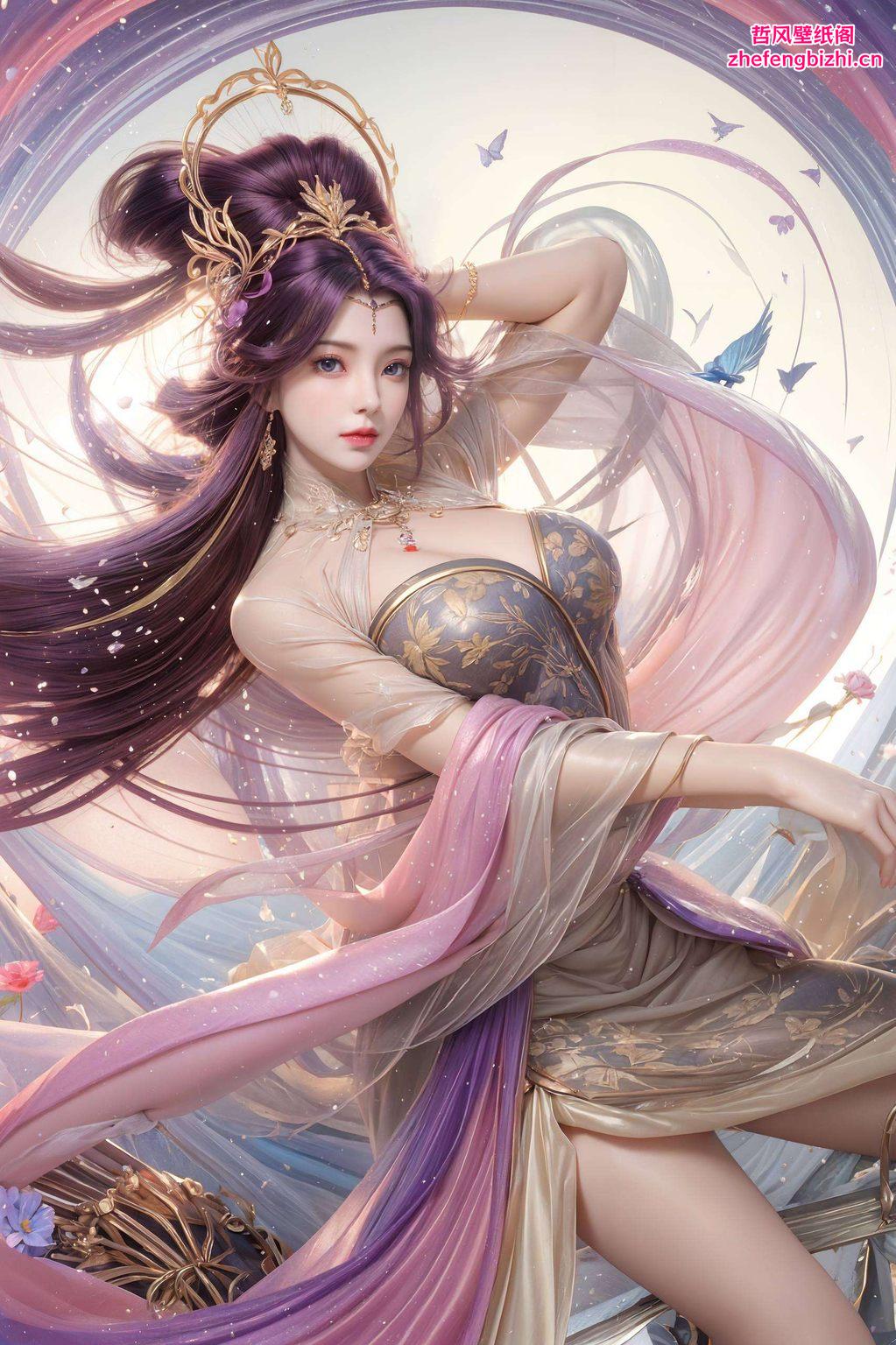 云曦高清壁纸iPadAI国漫女主AI丝绒PCAIV女神