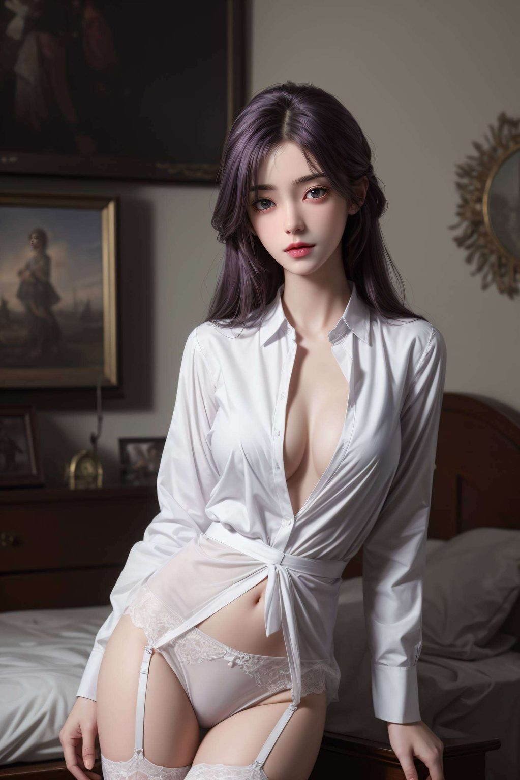 细腻的笔触捕捉了她宁静神态的每一丝细节云曦半脸闭眼的高清壁纸