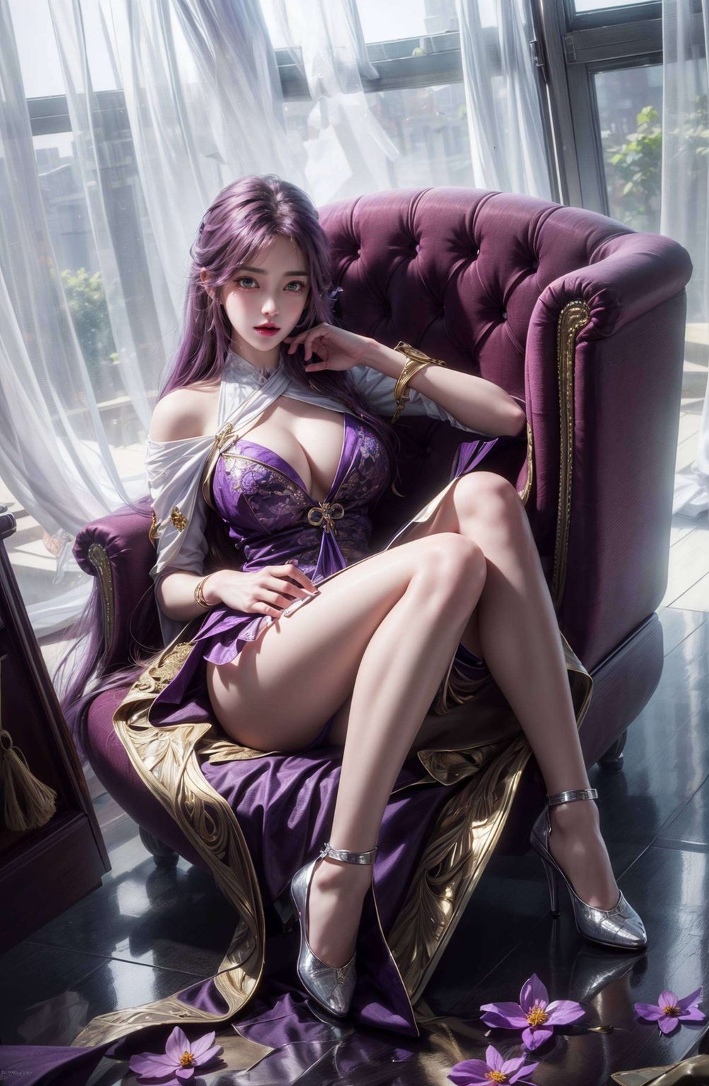 她眼含星辰如梦似幻