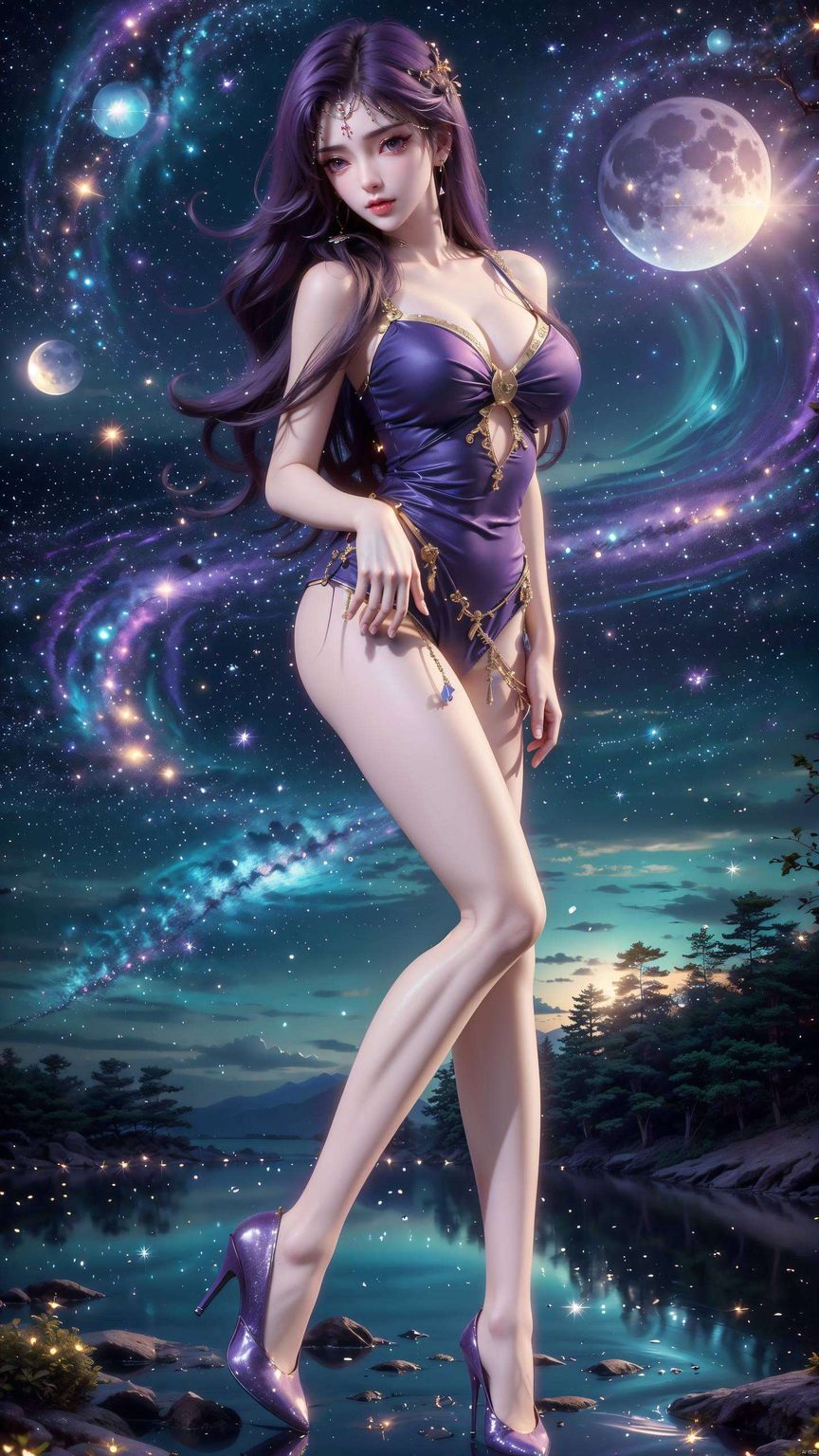 为你的桌面带来一抹静谧的紫色幻想极简风格