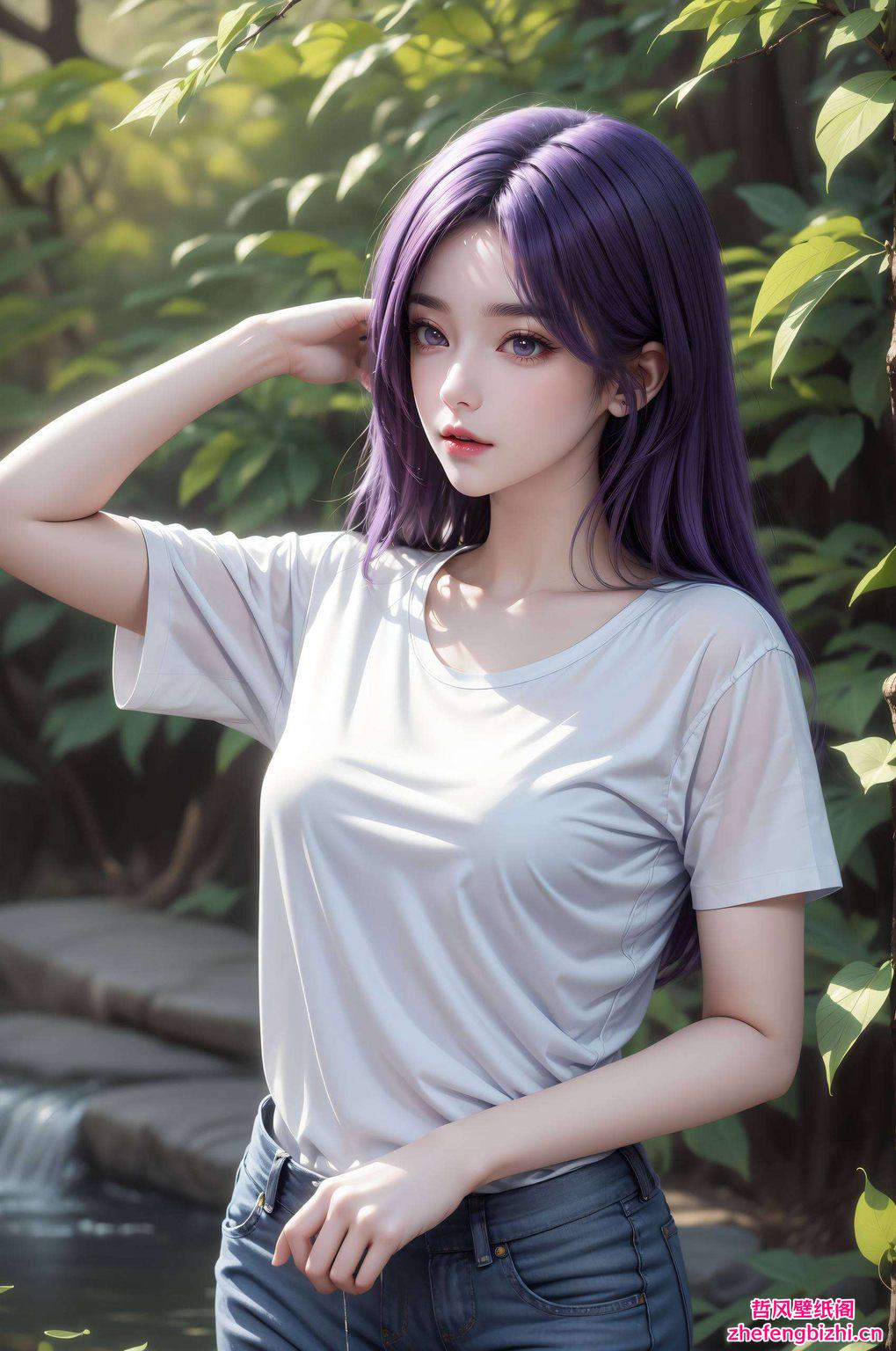 细腻的笔触描绘出她的每一个细节不仅美化你的桌面