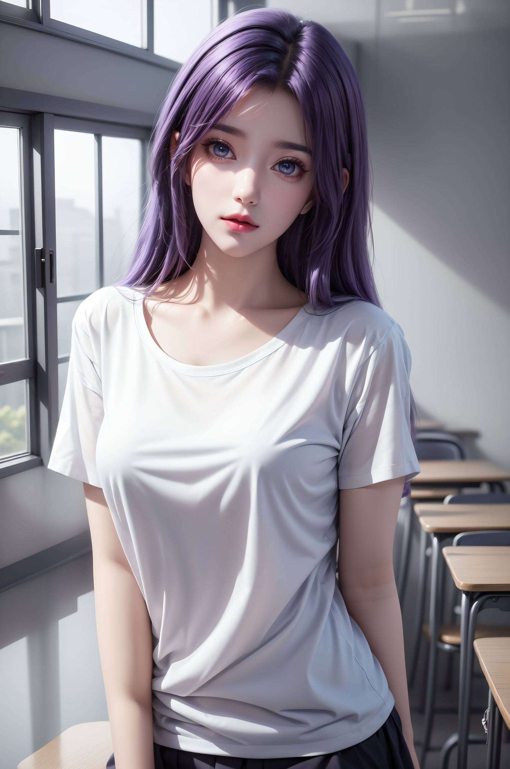 云曦新建模壁纸食物大全带你领略国漫女主的魅力！AI专集几何超高清4K桌面