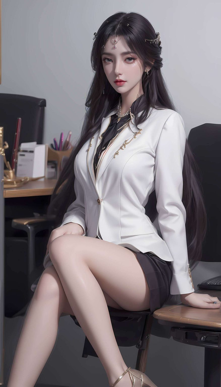 独特的角色设计国漫女生的灵动倩影跃然屏上