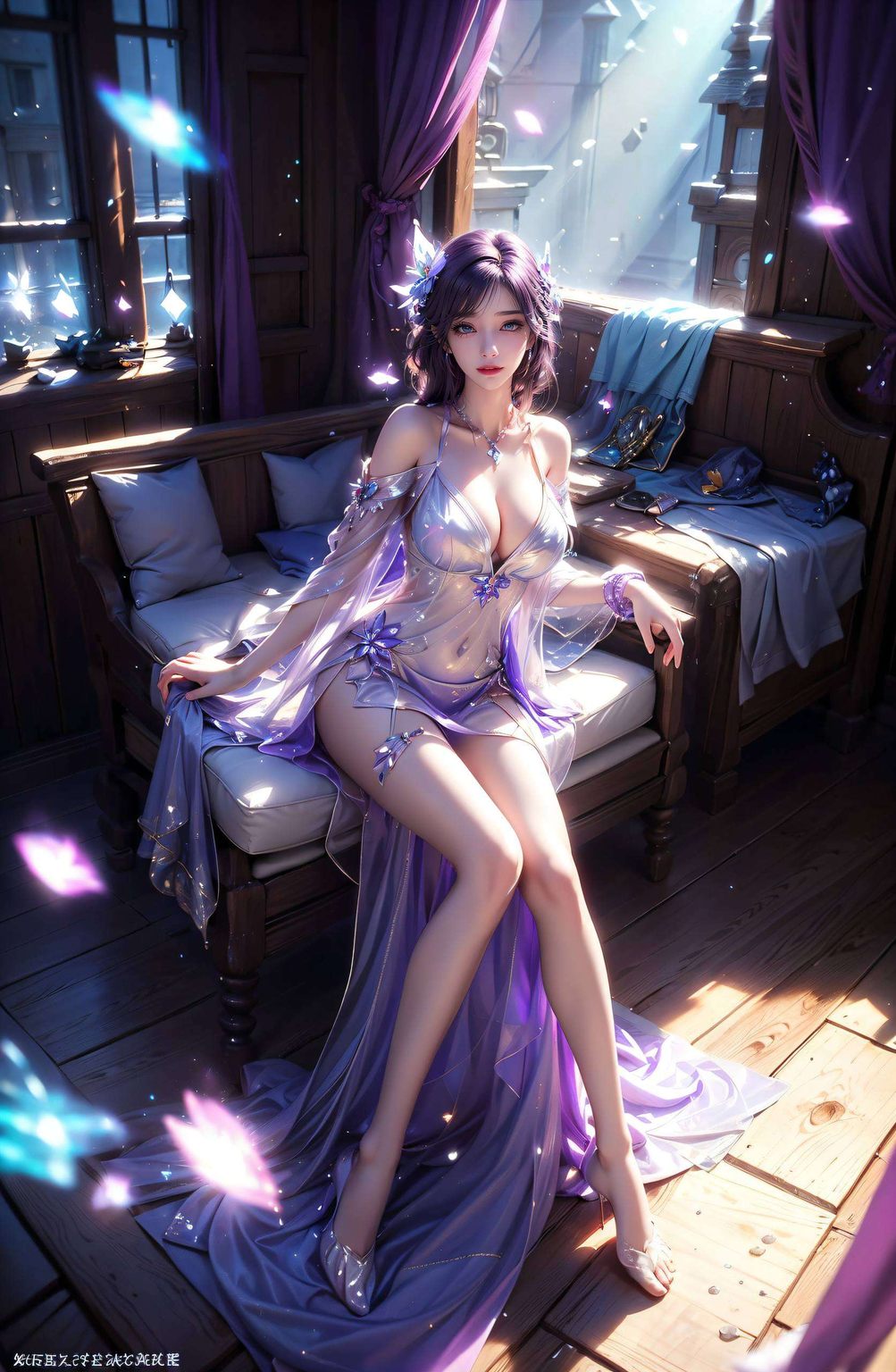 这款2k国漫女神唯美手机壁纸石昊与云曦携手漫步在盛开的碎花海中