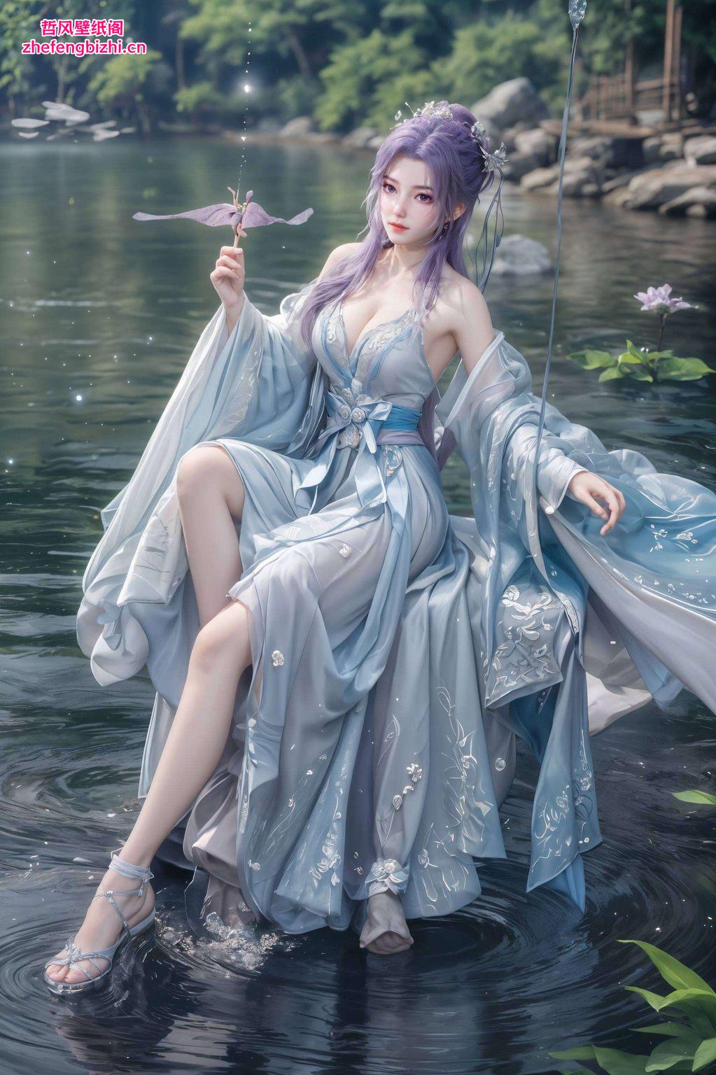 这款动漫御姐美女云霄壁纸以其独特的震撼藝術風格