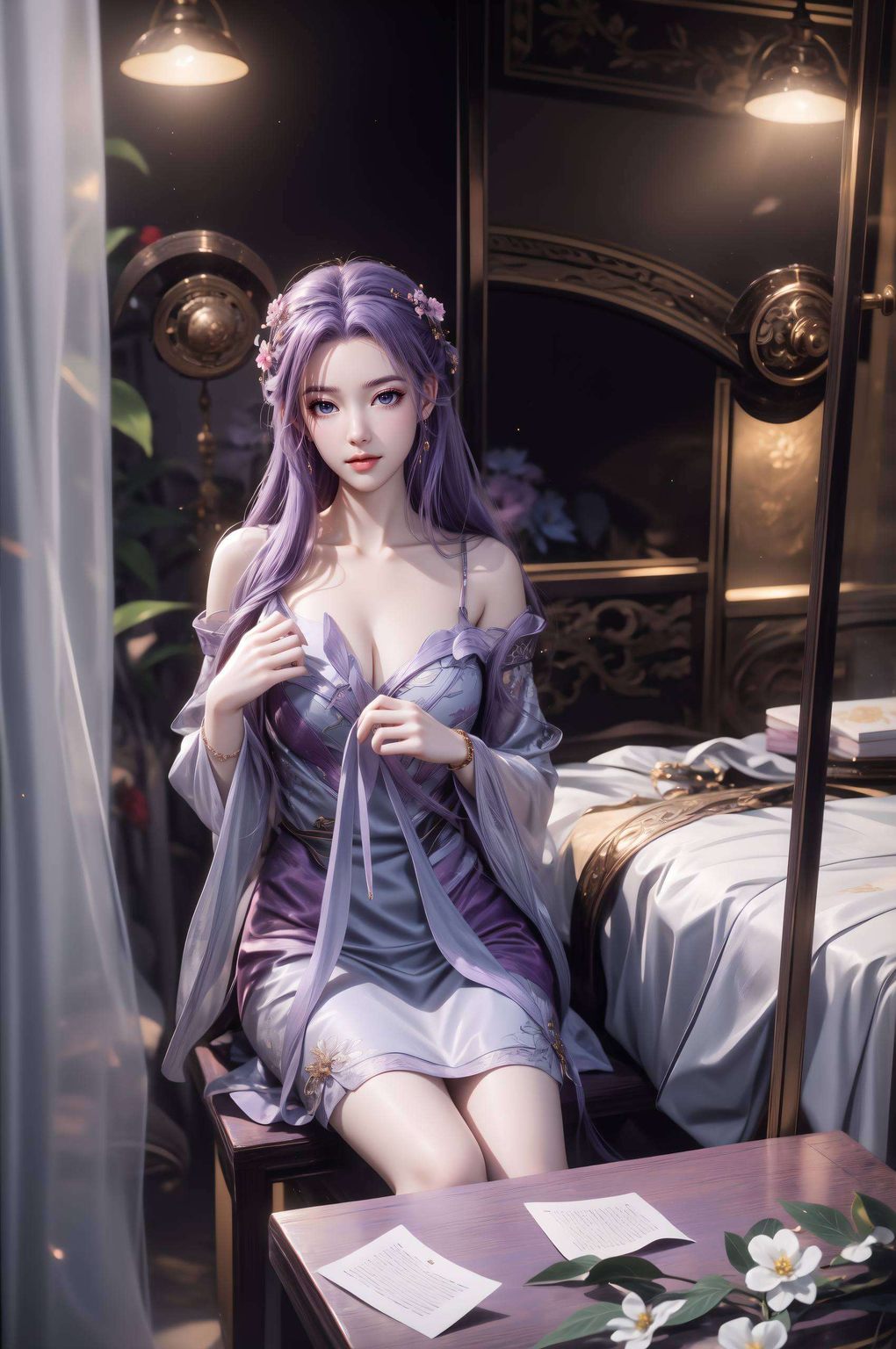 每一朵花瓣都细腻绽放竖屏展示