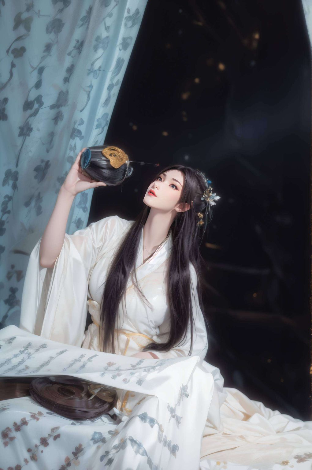 粉色调的温馨与国漫元素的精致结合这款超还原棋盘格2k高清国漫美女粉色壁纸