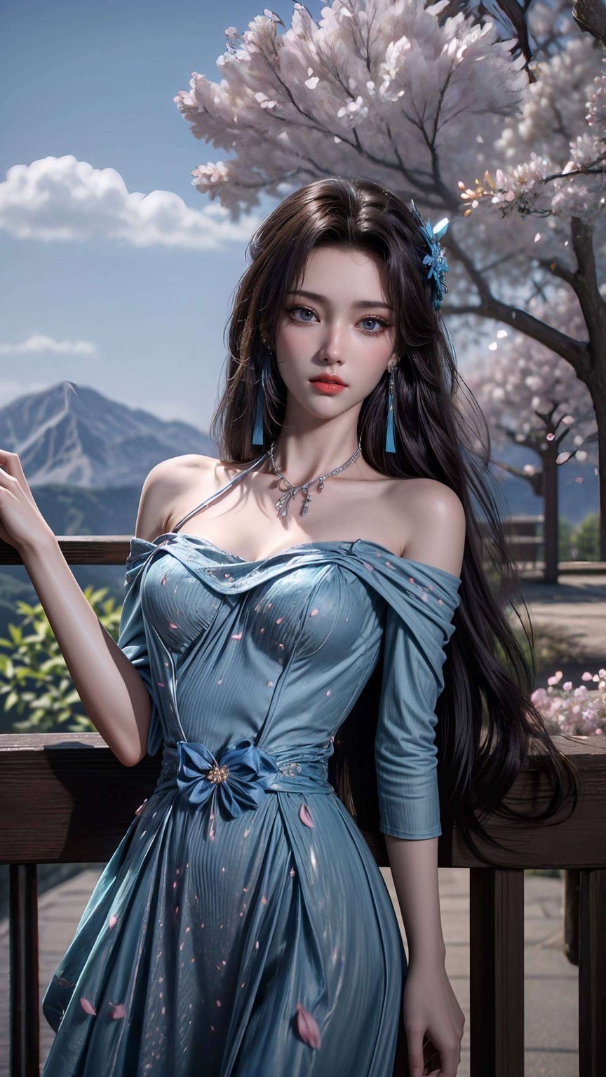 让壁纸上的她仿佛随时能从屏幕中走出以国漫美女云韵为主题