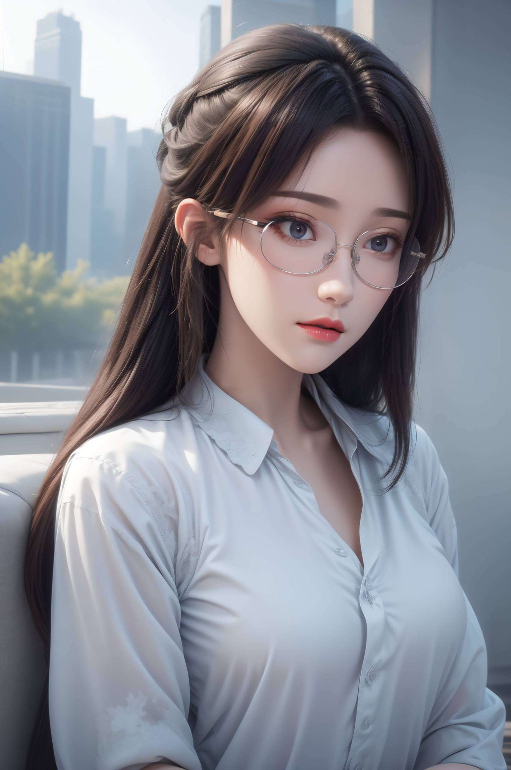 这款AI国漫美女护眼壁纸尽享视觉盛宴
