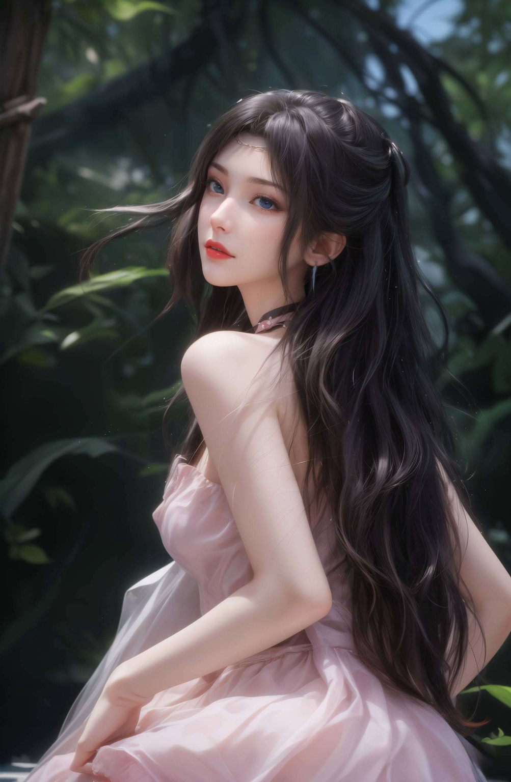 全屏AI绘画动作素材梦幻iPhone墙纸无论是浪漫星空还是静谧森林