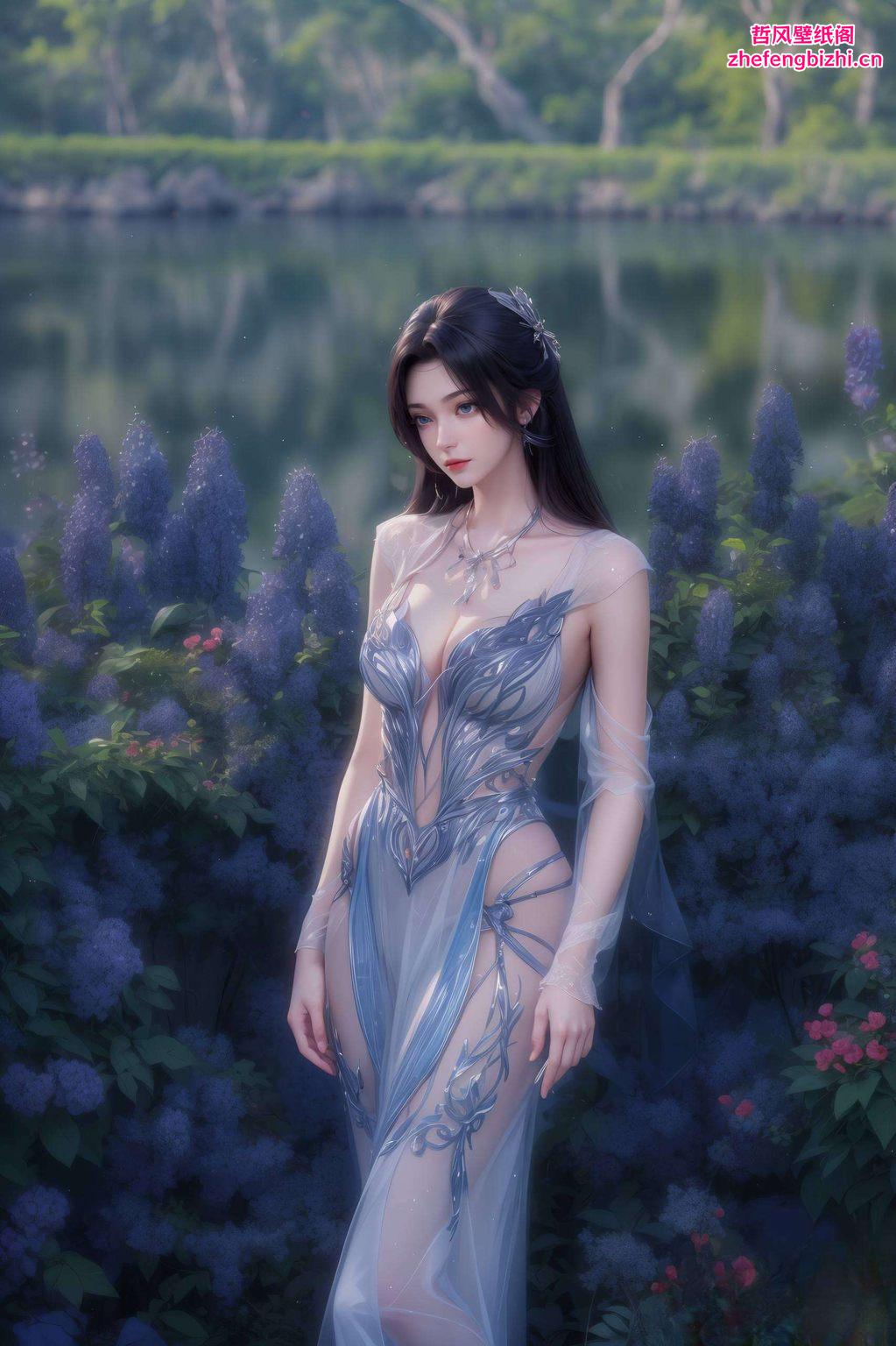 以女神壁纸动漫云韵为核心这款精美赛博朋克超高清4K墙纸