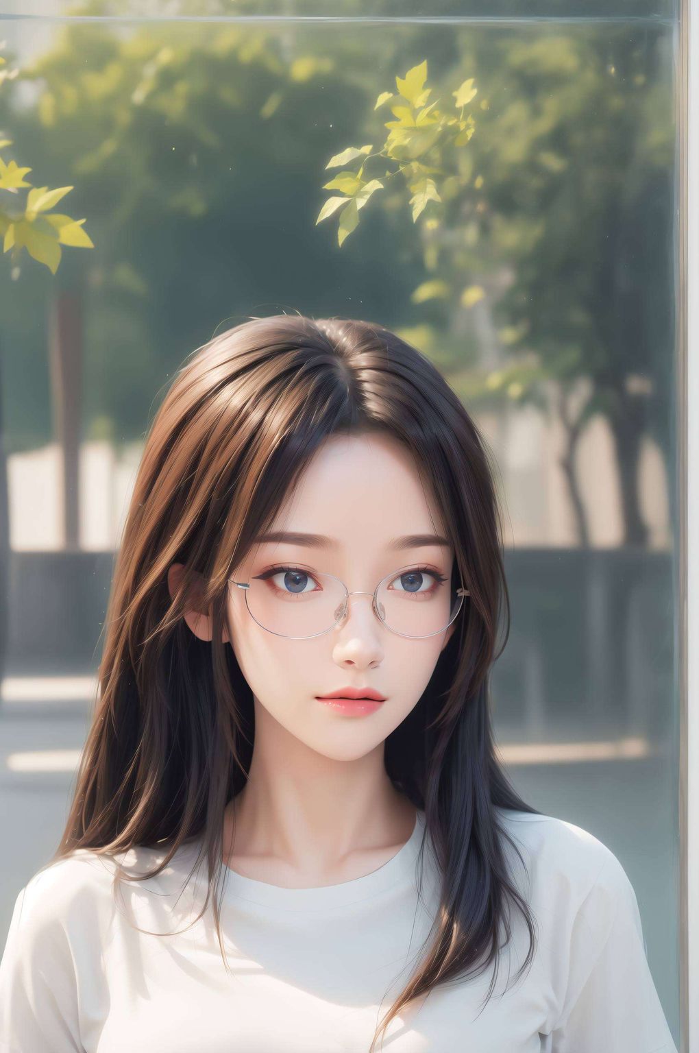 细腻的线条描绘出她的优美身姿宛如从画中走出来的一般