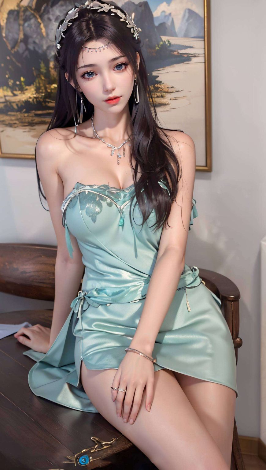 将云韵的优雅与萧炎的坚毅巧妙融合这款AI创作的波西米亚风格桌面装饰图