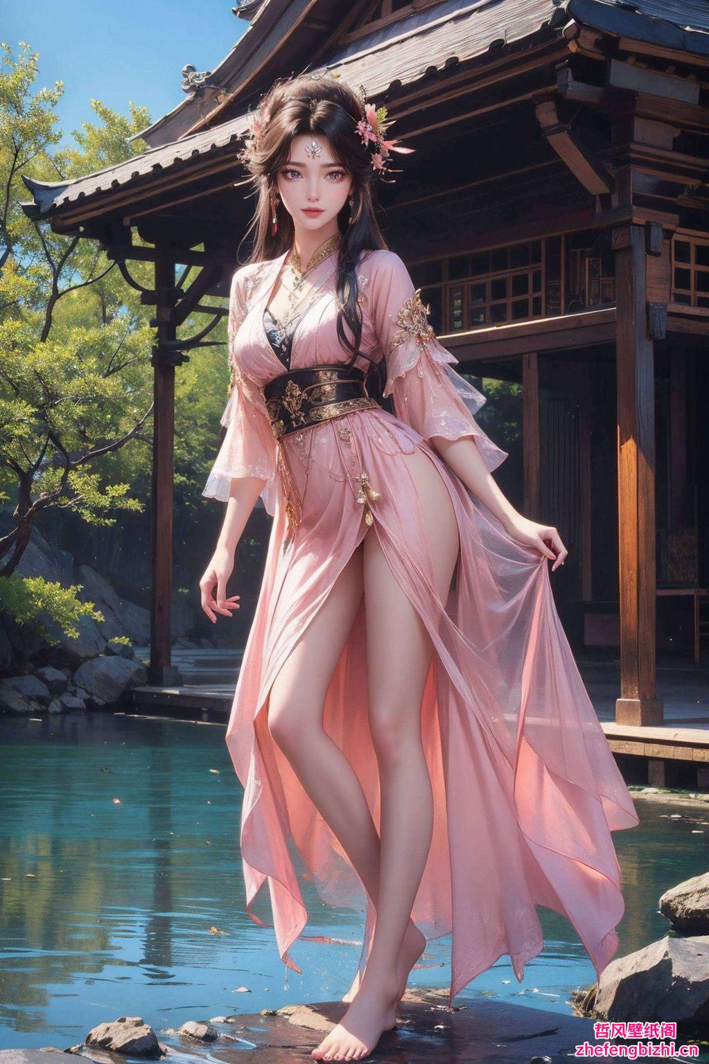 美得让人心动！想要把这位国漫女神带回家？只需轻松一步福利来啦！这款AI国漫女神周紫虹的2560p超清壁纸