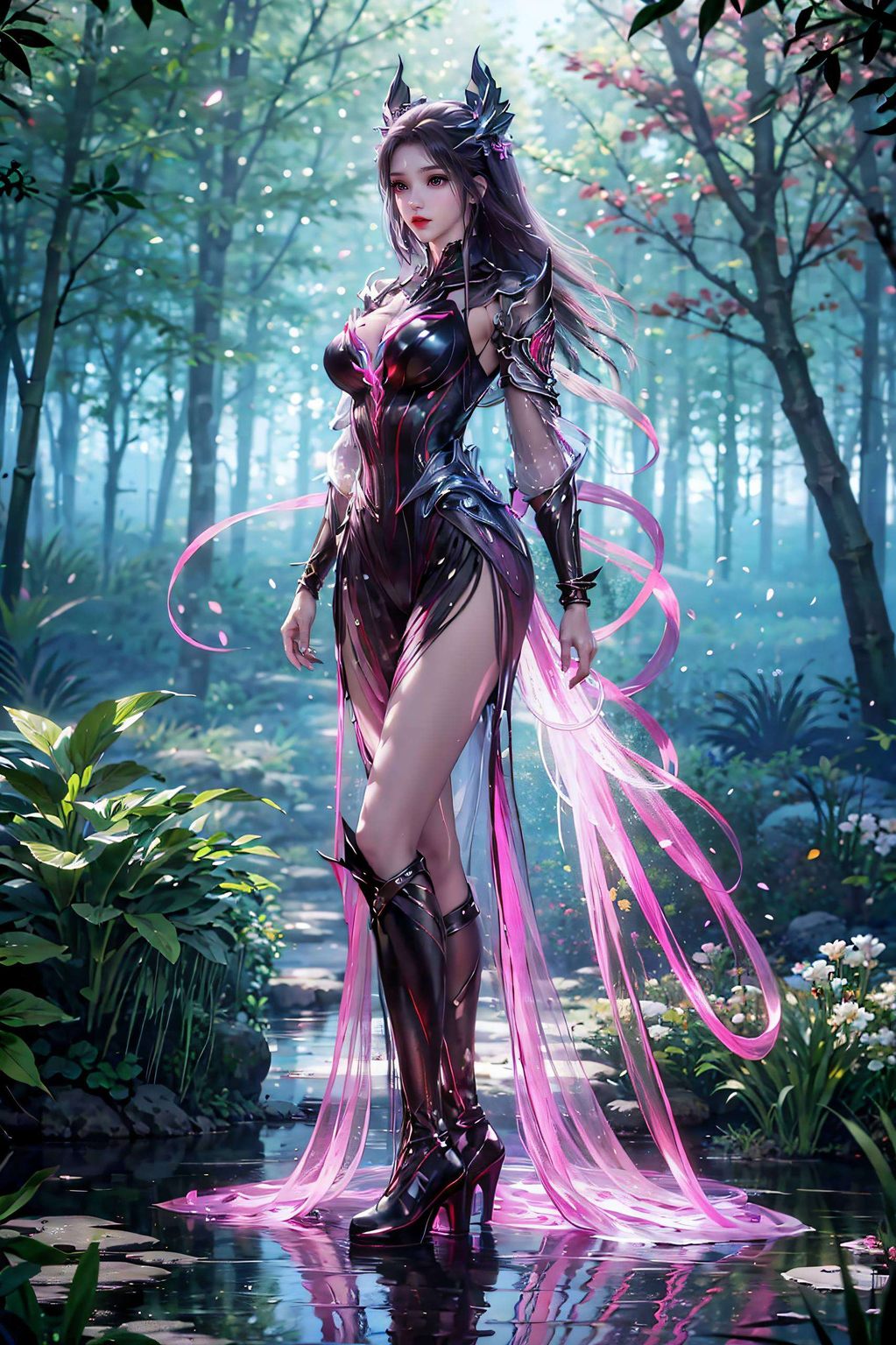 朱竹清手机壁纸高清竖版粉色基调渲染出温柔的氛围