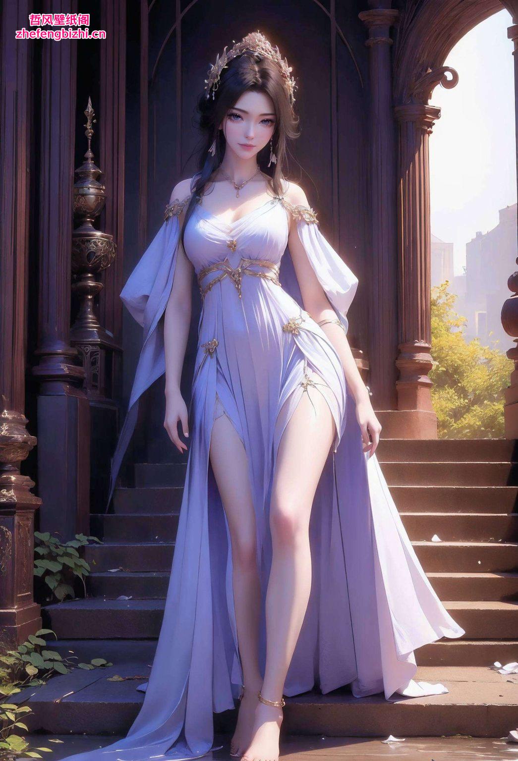 AI绘制的紫灵女神她是你的桌面新宠