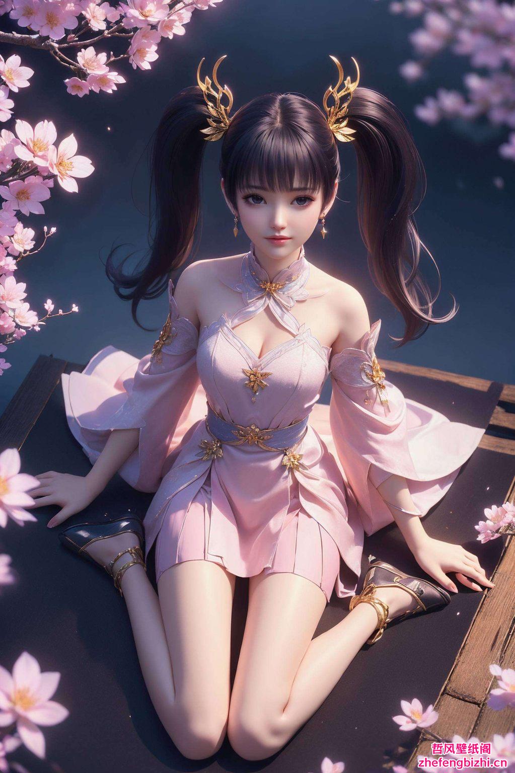 为你的电脑桌面带来一抹国风雅韵国漫女神紫妍的微笑如春风拂面