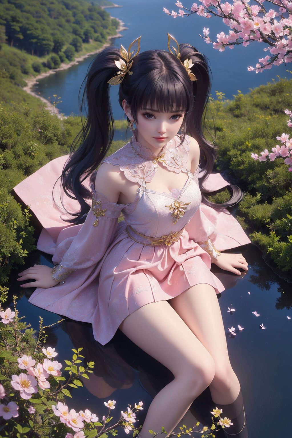 更是清新自然这款2K高清国漫女神壁纸