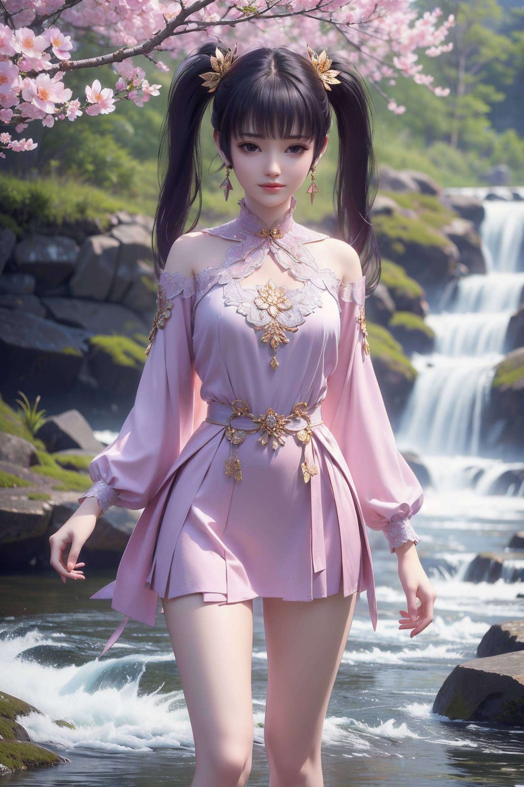 此款壁纸AI国漫女主油画苹果AI女神壁纸