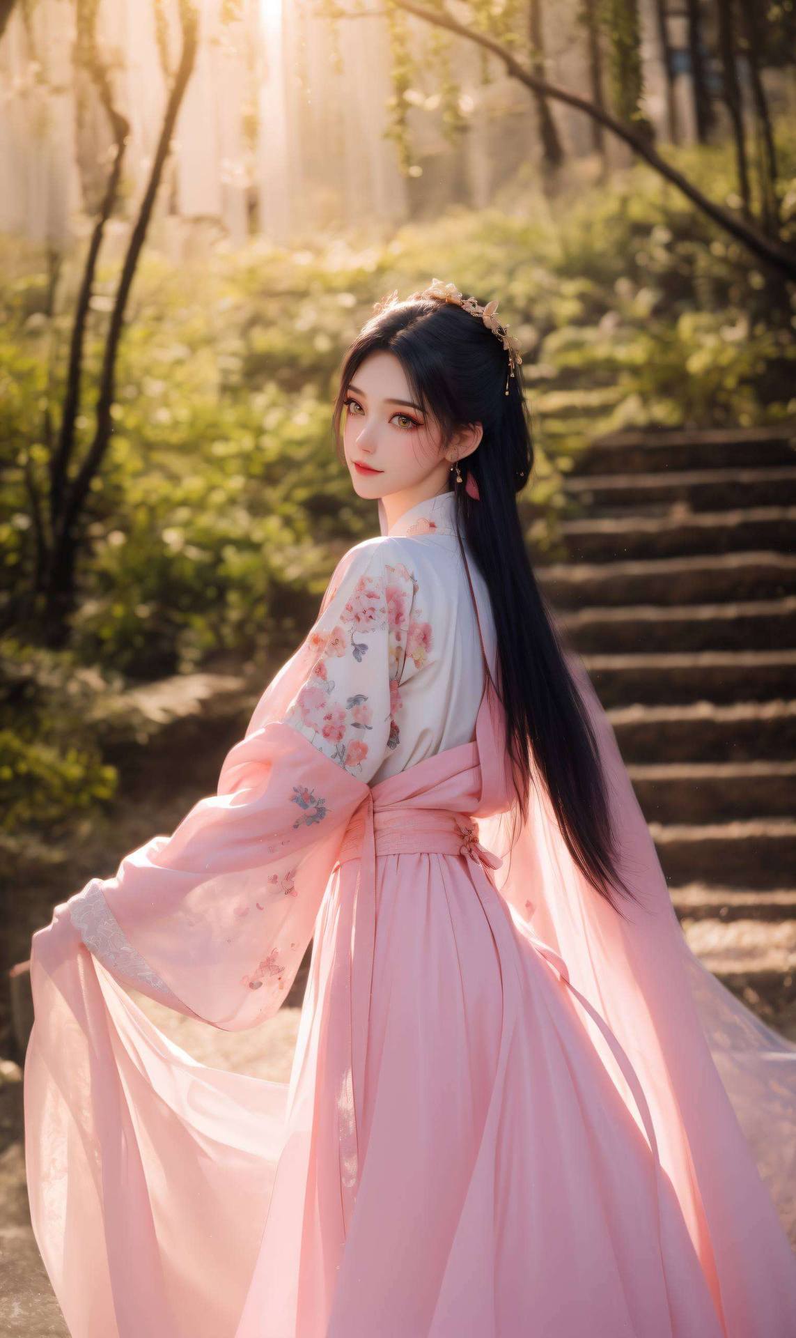 和国漫美女一起君有云壁纸