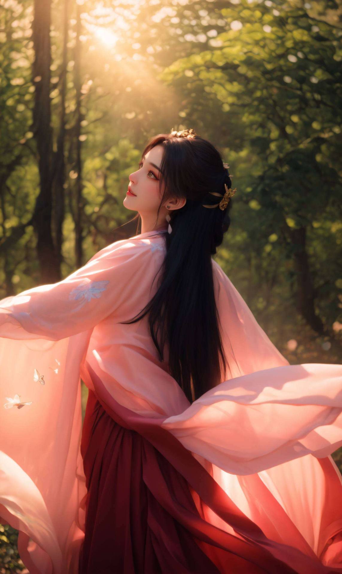 君子有云动漫美女跃然壁上