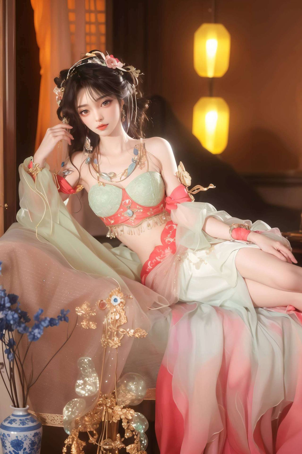 哈哈今天给大家带来点新鲜货——完美世界的火灵儿动态壁纸