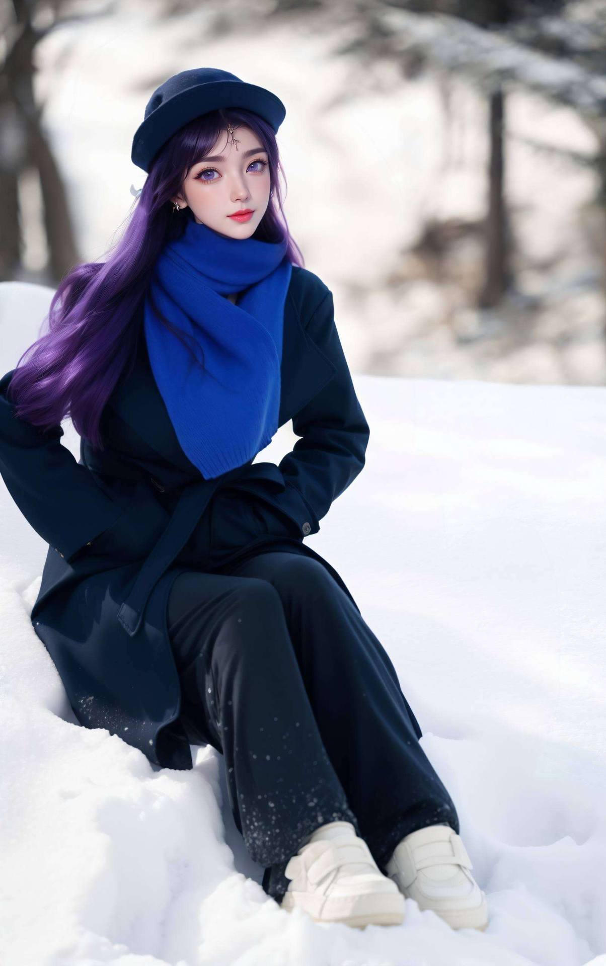 她的眼神里藏着无数秘密还有更多国漫女神等你翻牌哦！每一个壁纸都是精心挑选