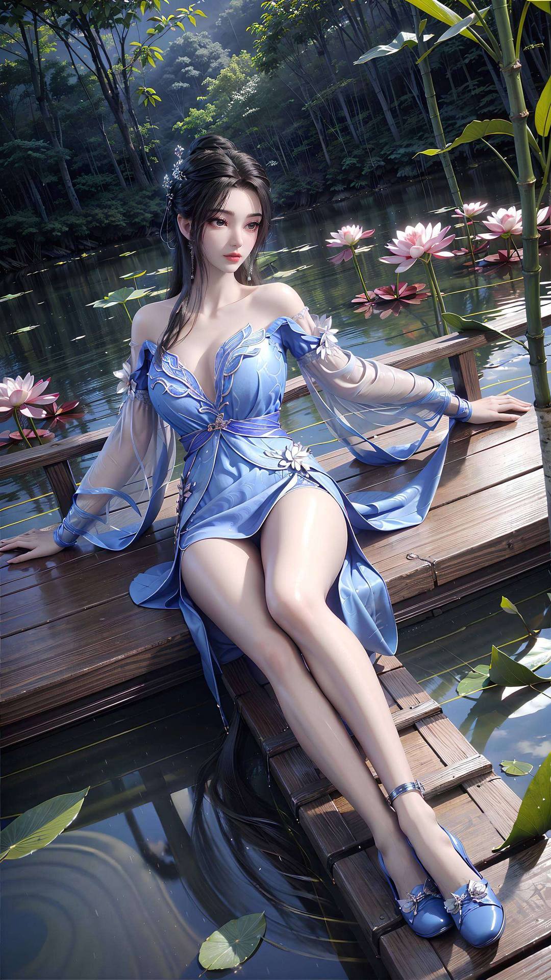 不管是李慕婉那仙气十足的姿容简直就是玄幻风格的完美诠释