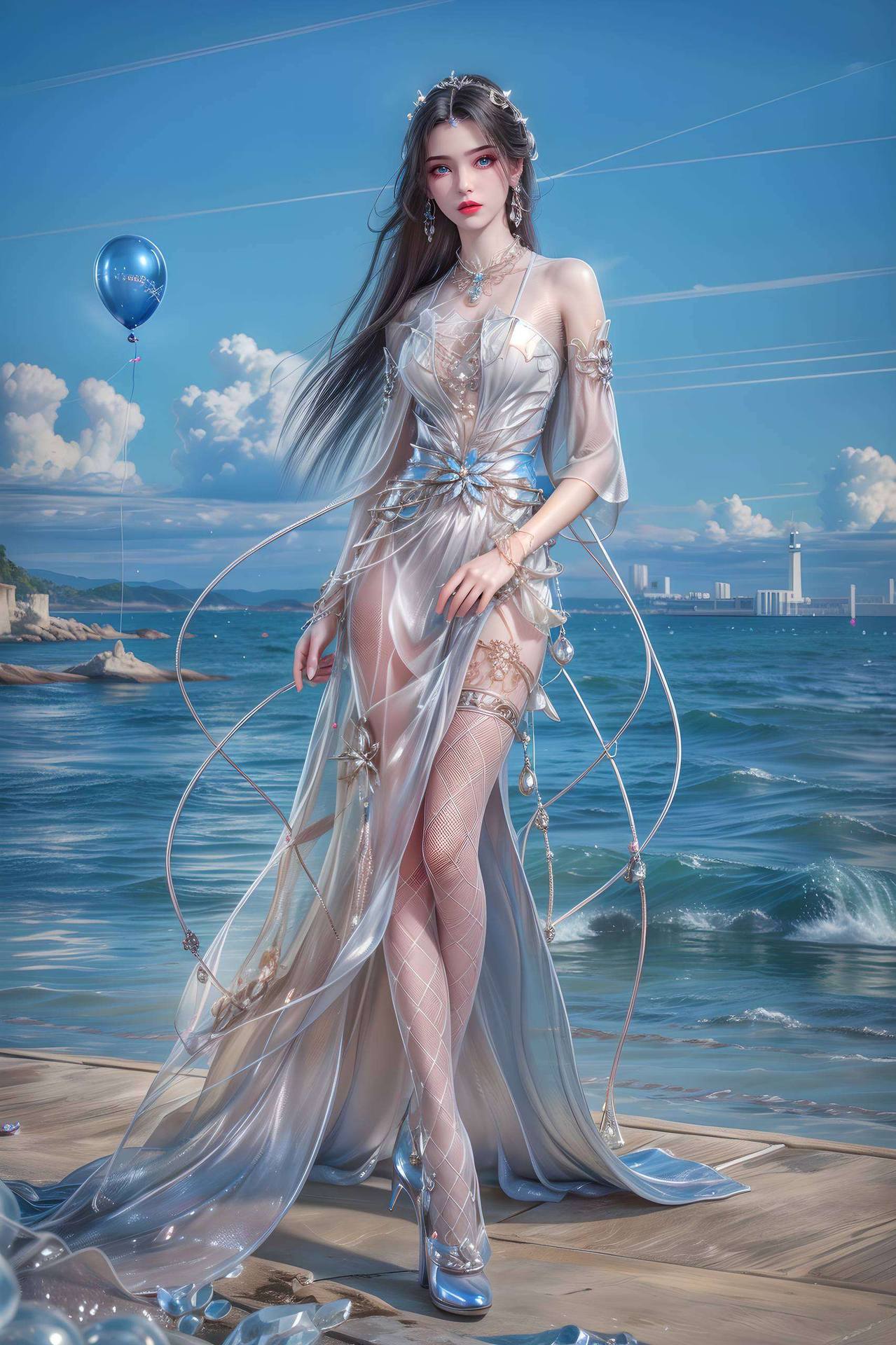 玄幻色彩手执仙剑