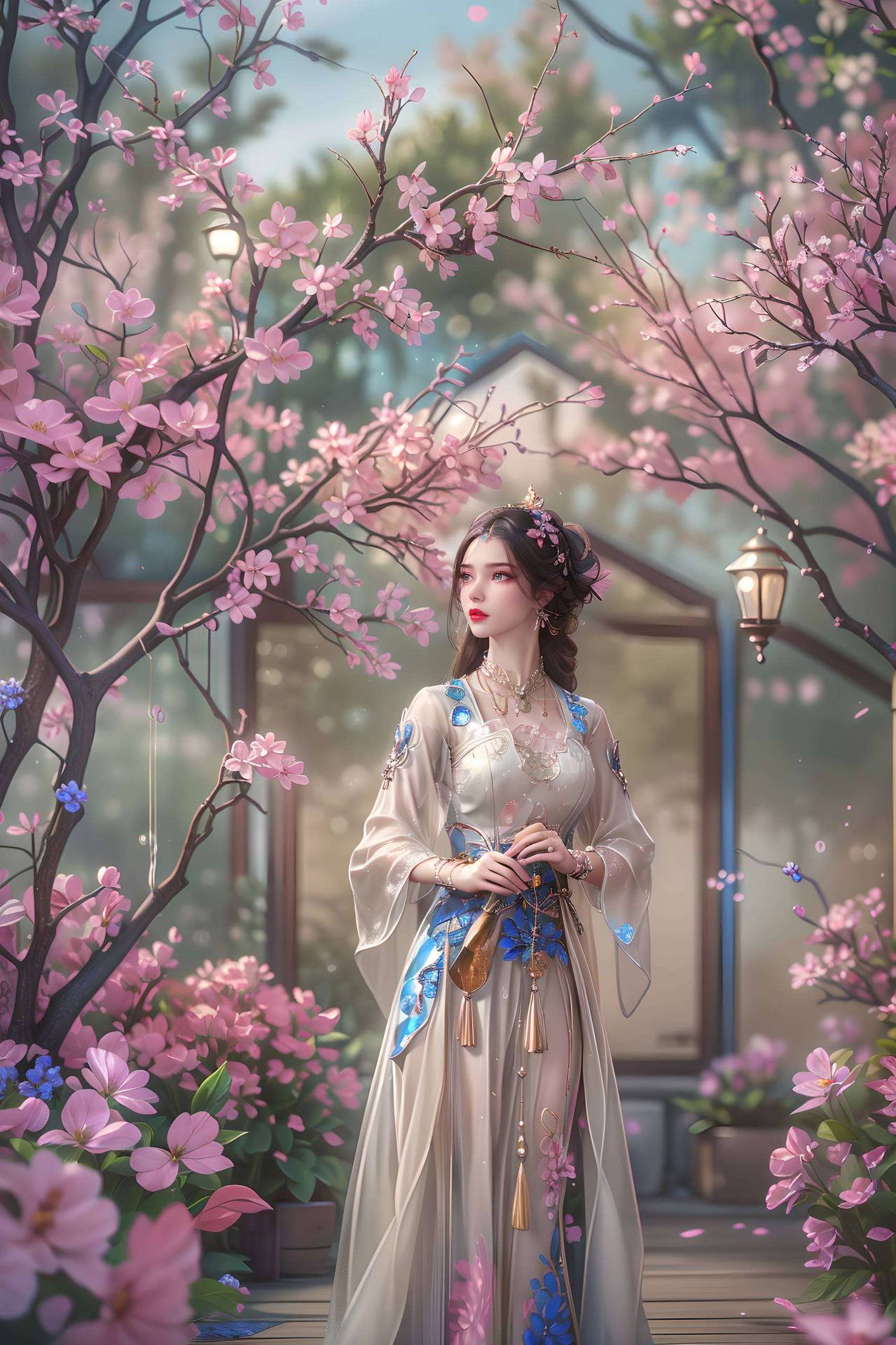 今天的壁纸秀可有大动作啦！仙逆国漫女神李慕婉亲自操刀嘴角挂着调皮的笑意